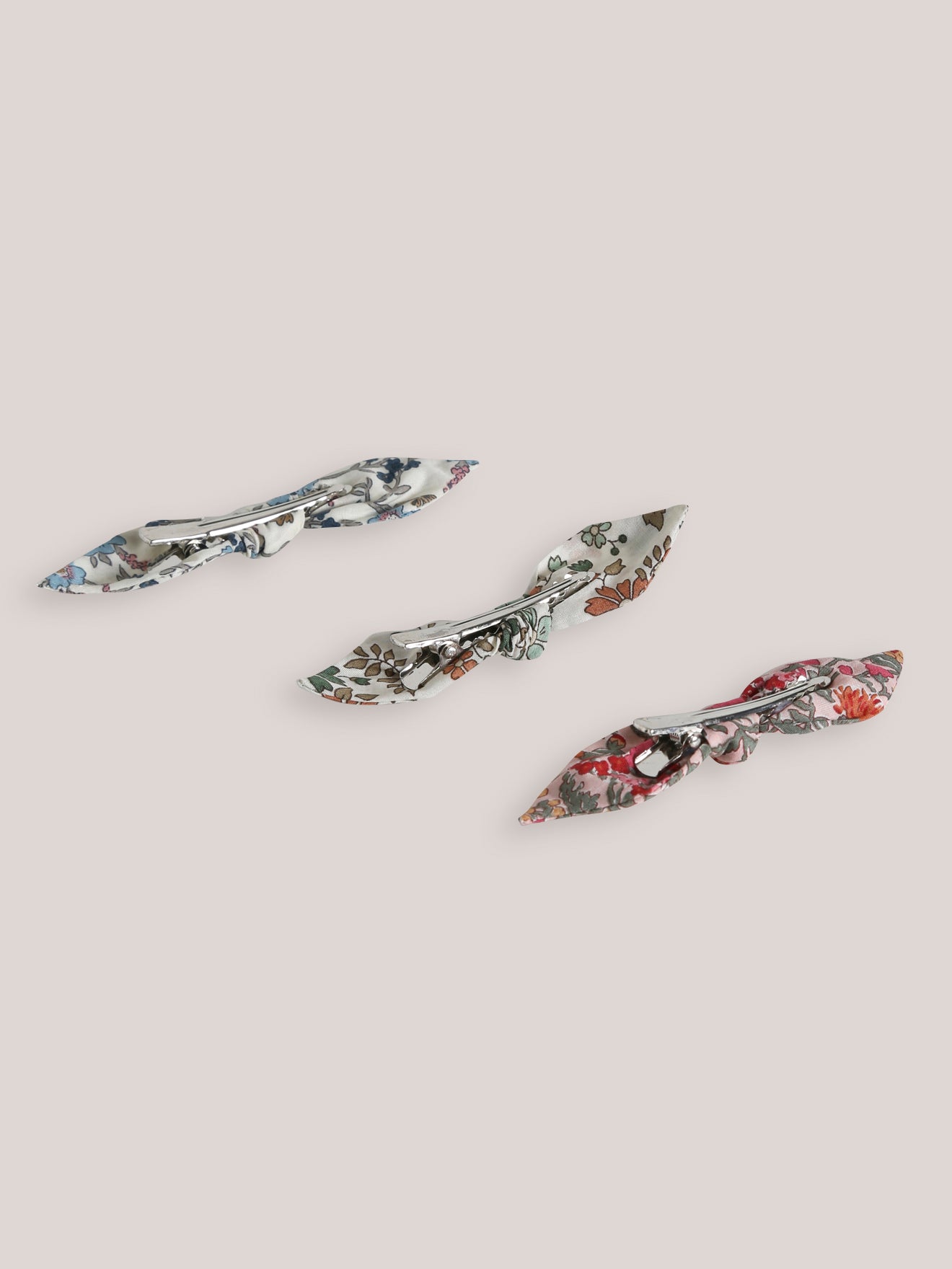 Lot de 3 barrettes en tissu Liberty