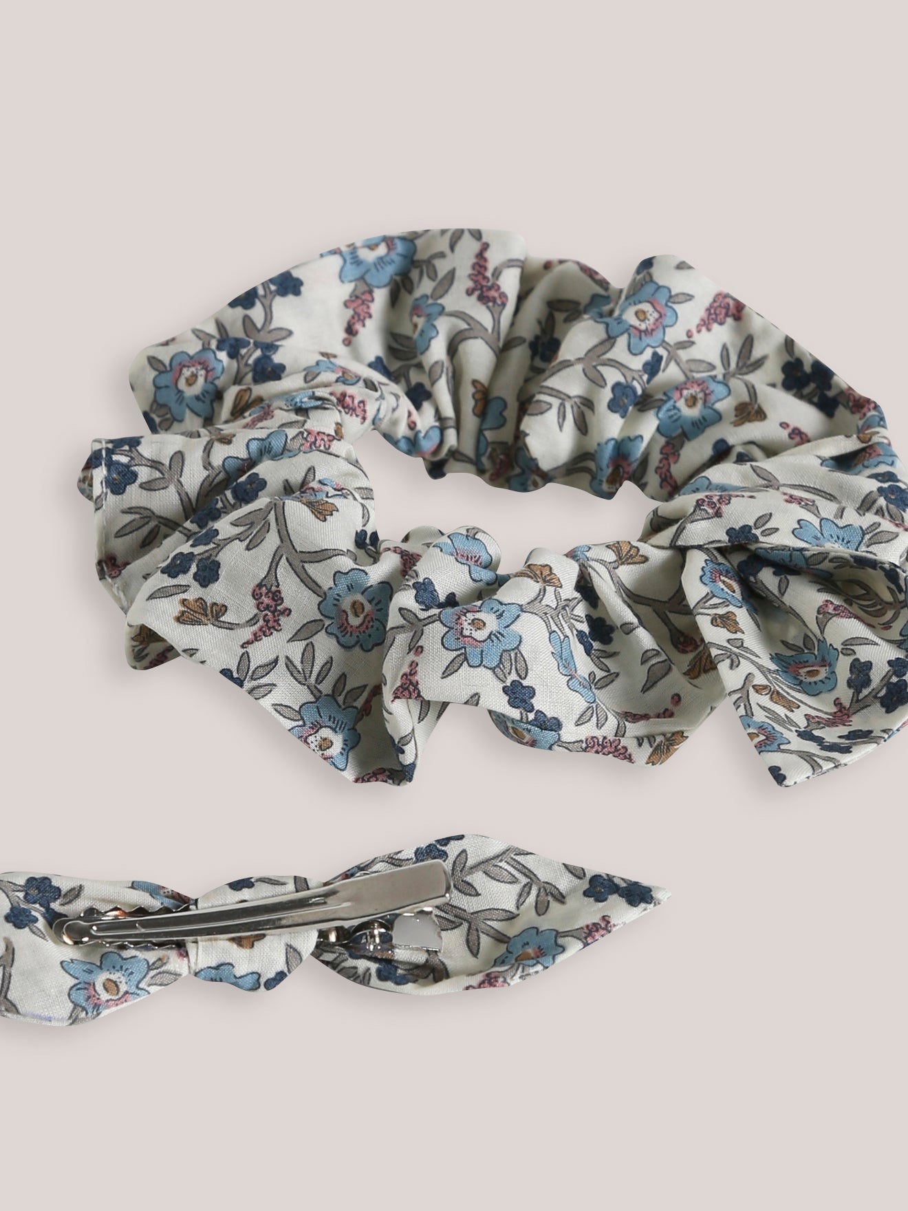 Pince et chouchou en tissu Liberty Fille