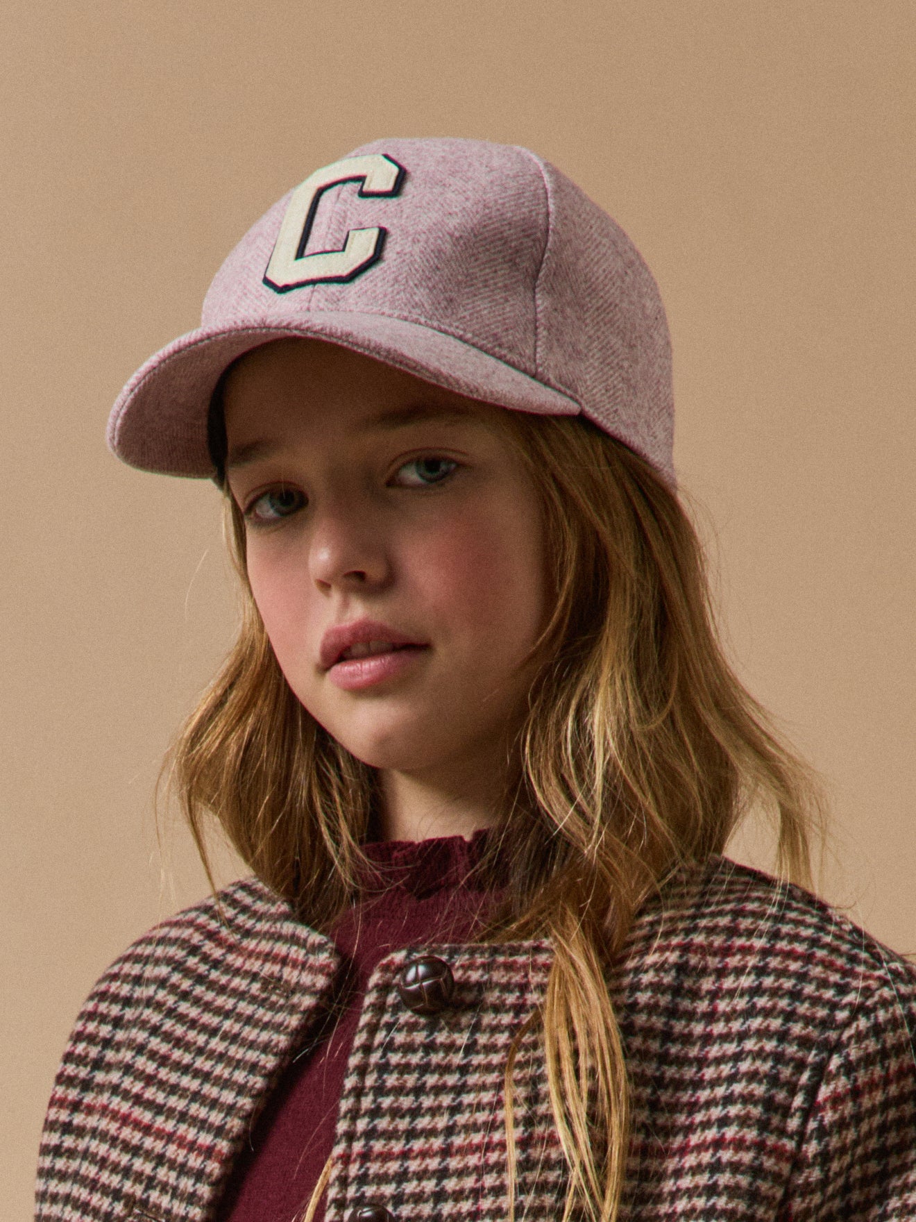 Casquette en chevrons Fille