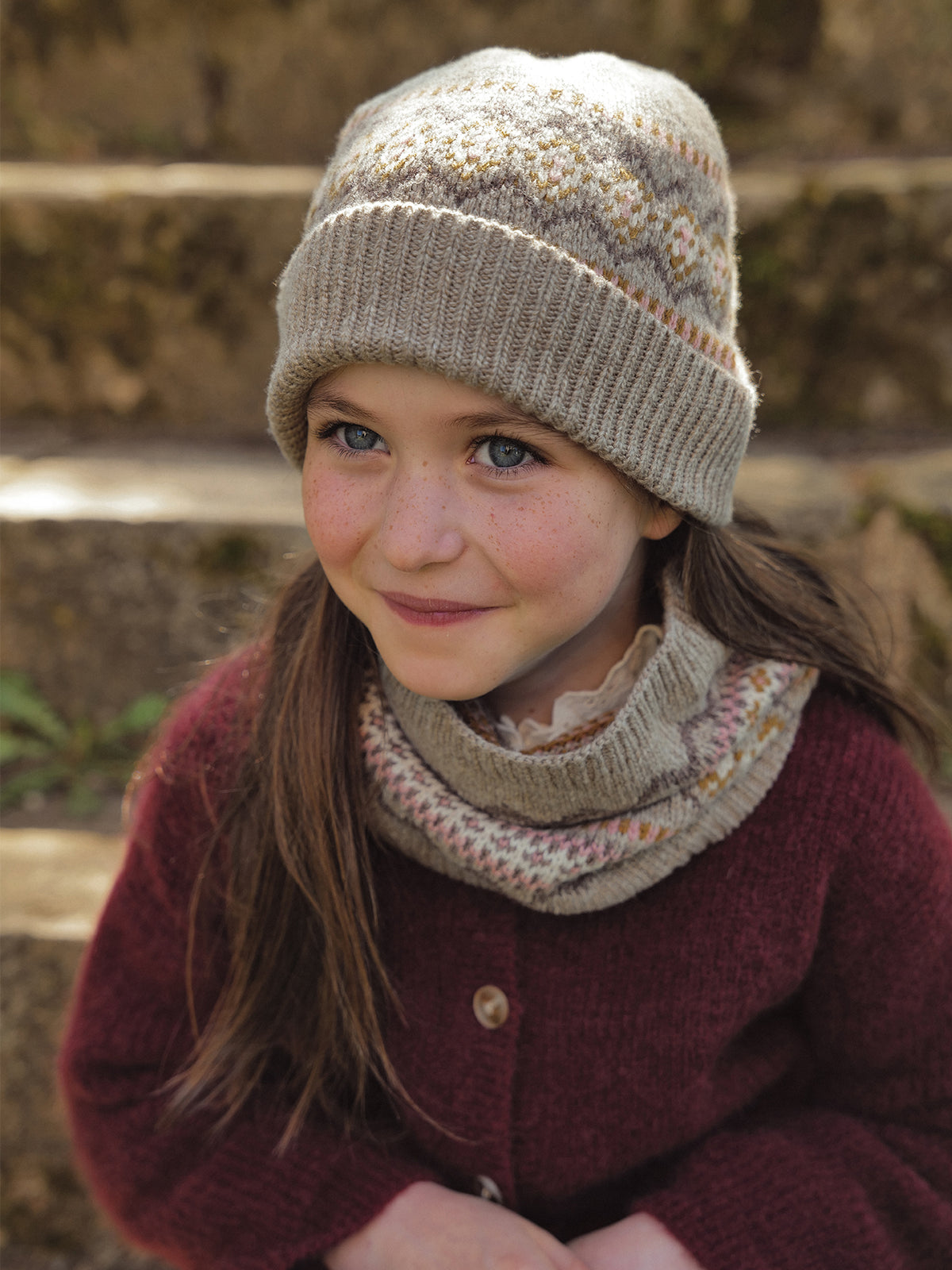 Bonnet jacquard enfant