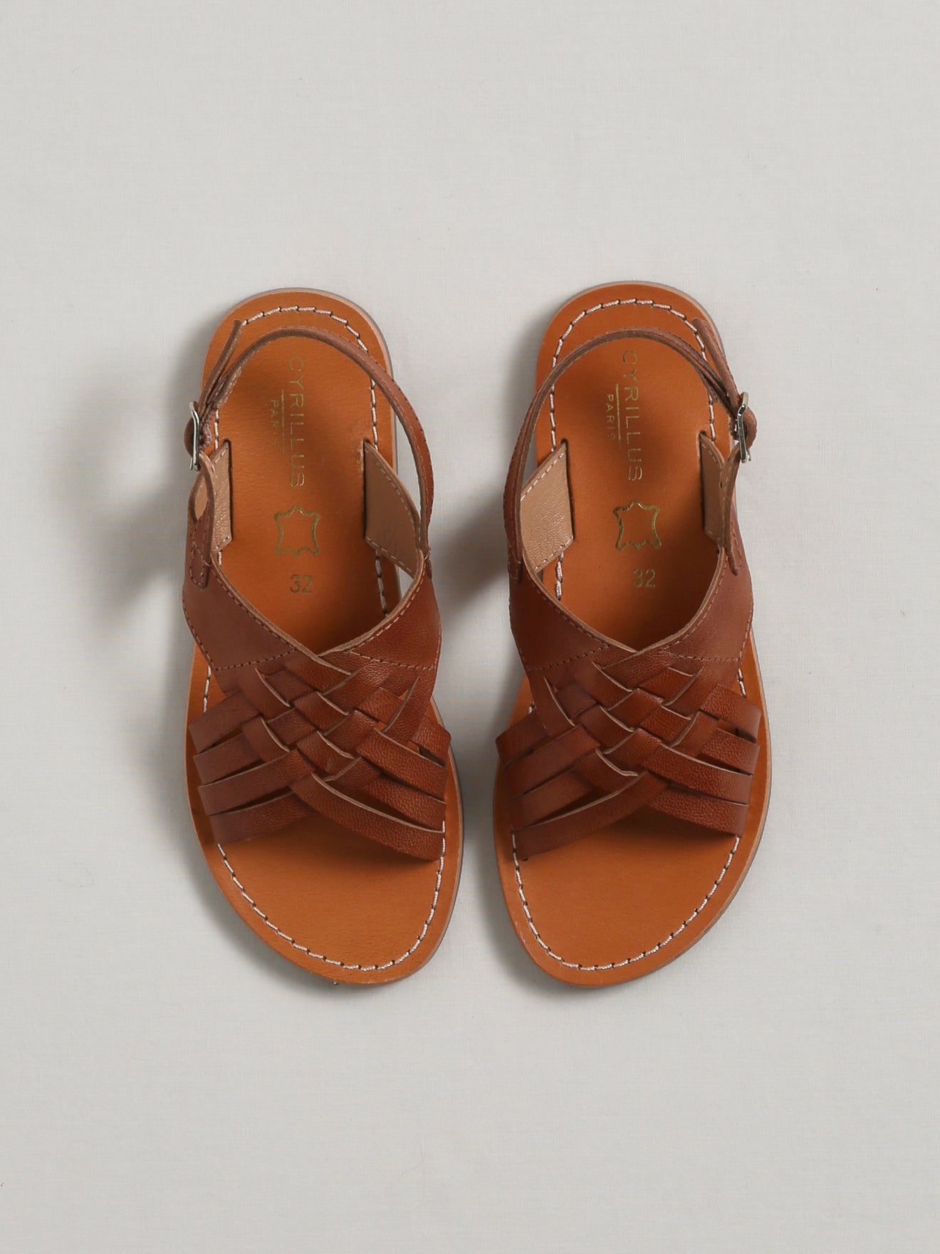 Sandales en cuir Fille