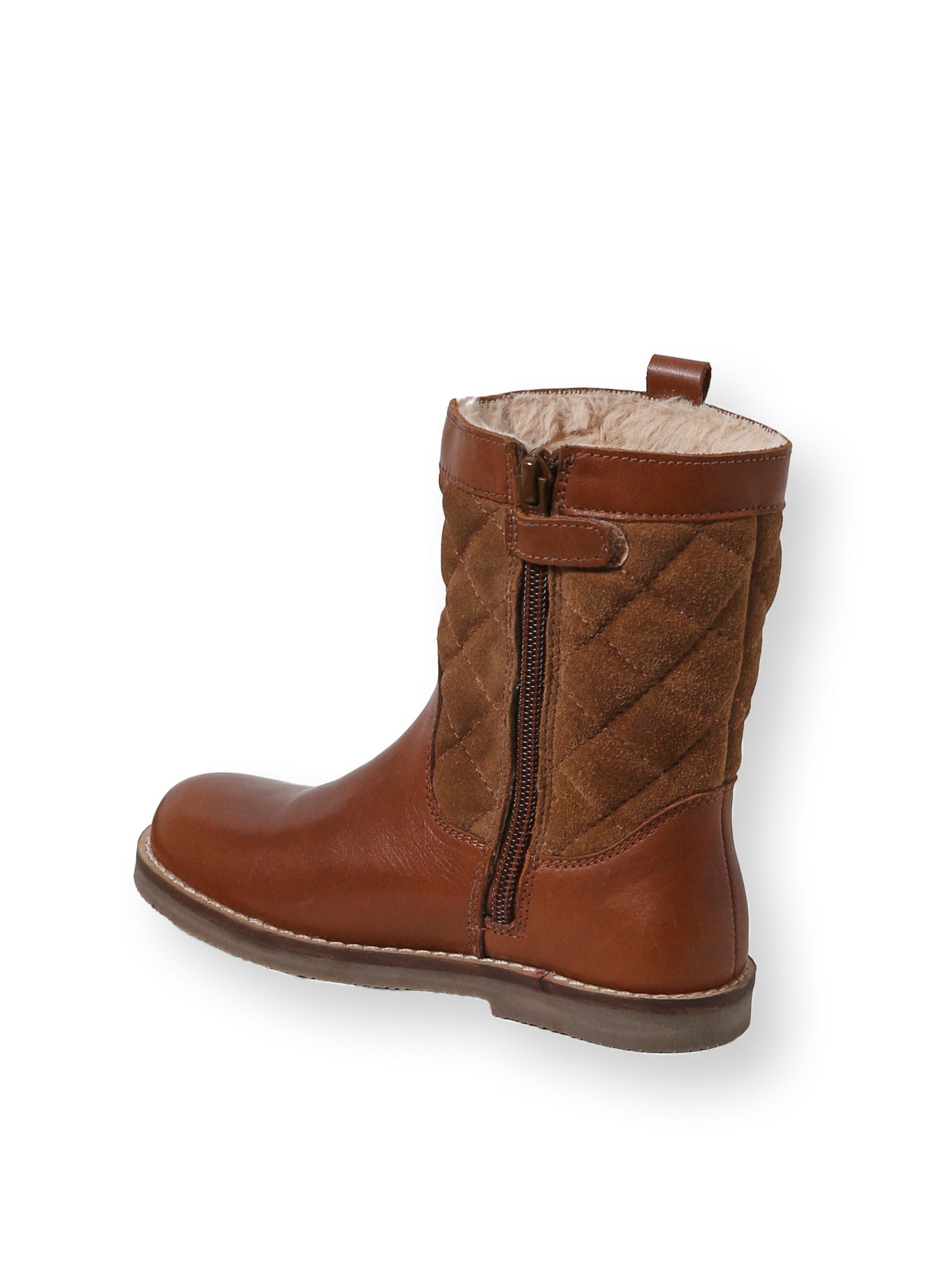 Bottes quiltées Fille en cuir