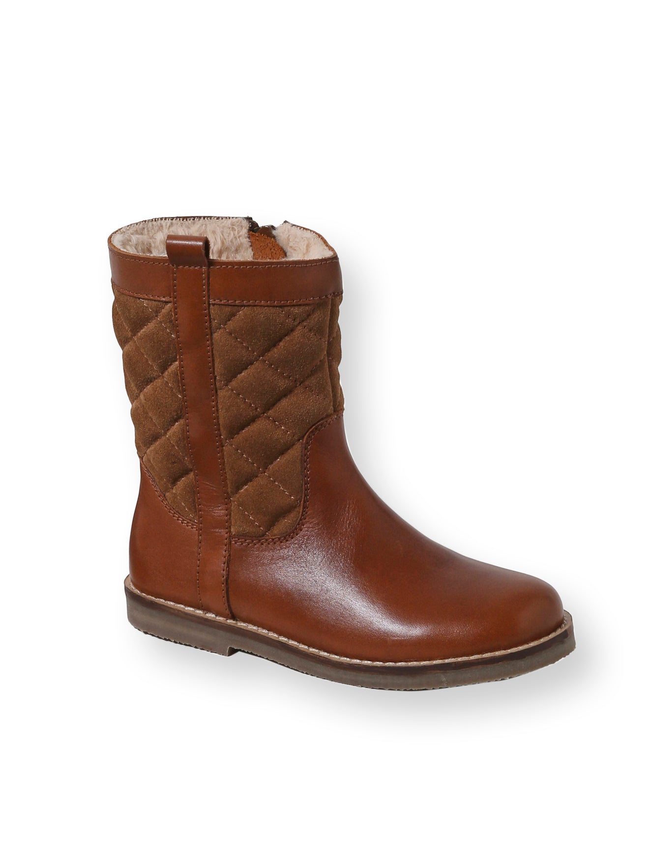 Bottes quiltées Fille en cuir