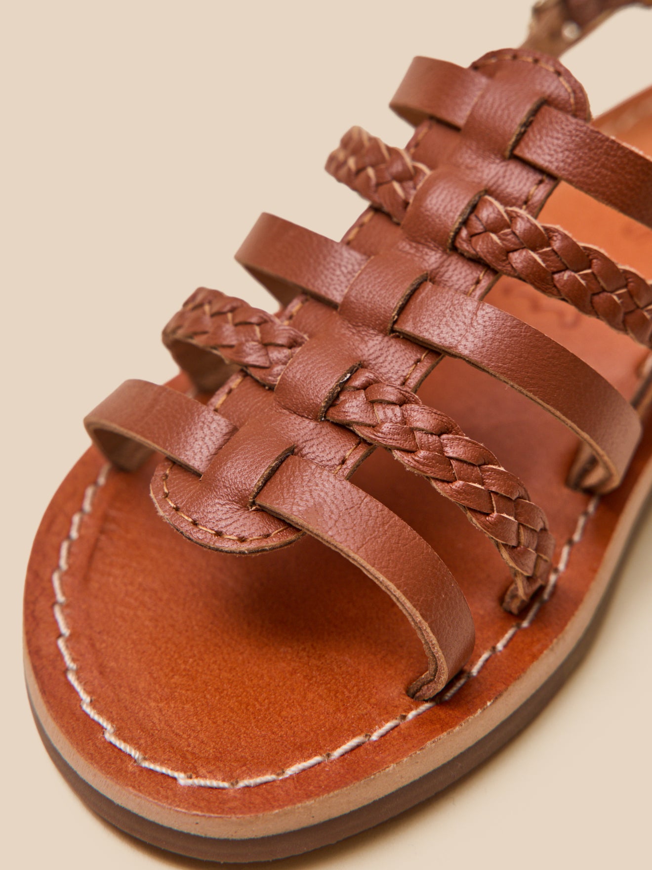 Sandales en cuir Fille