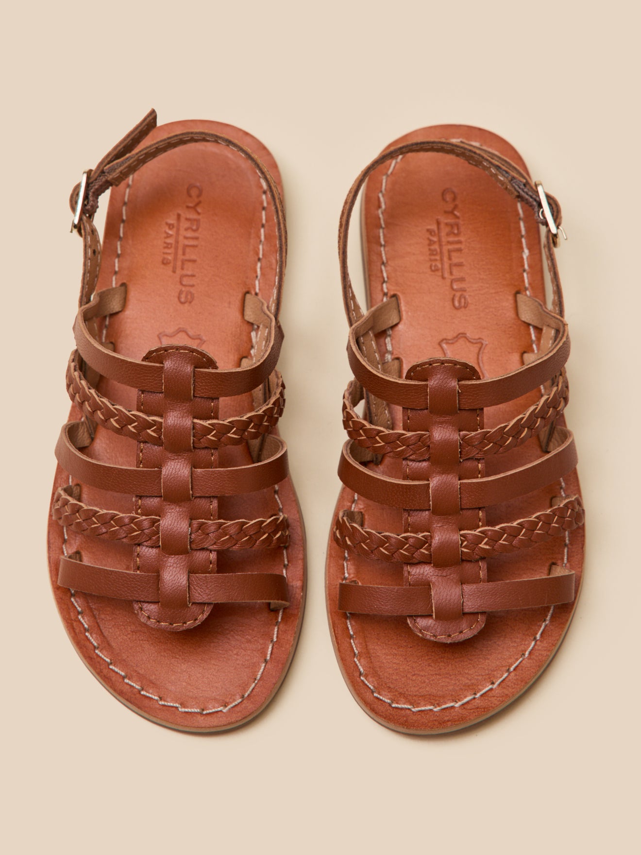 Sandales en cuir Fille