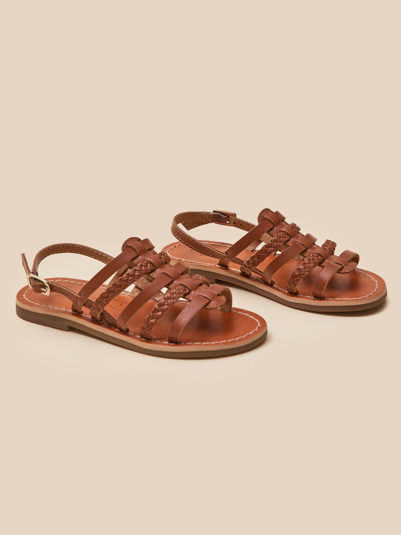 Sandales en cuir Fille