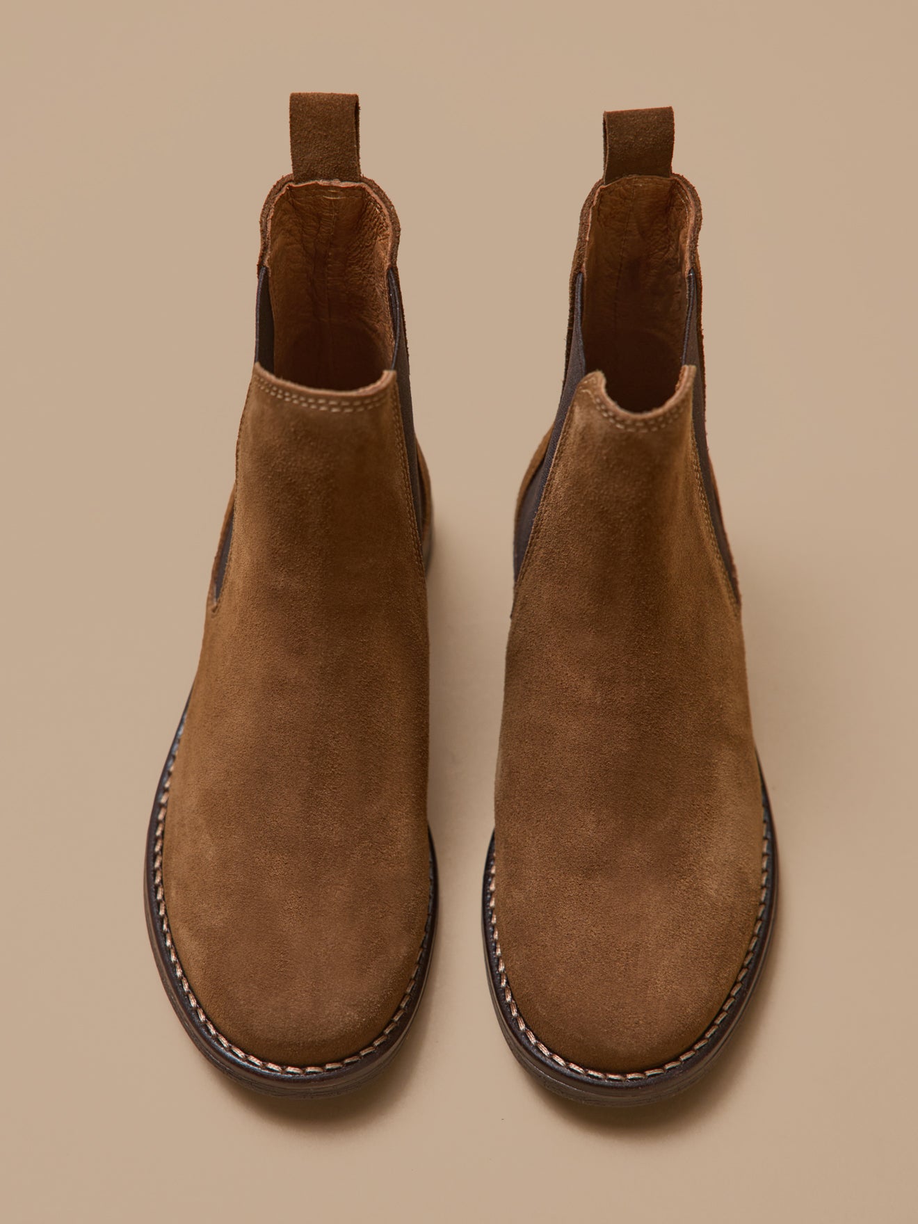 Boots chelsea cuir suédé fille