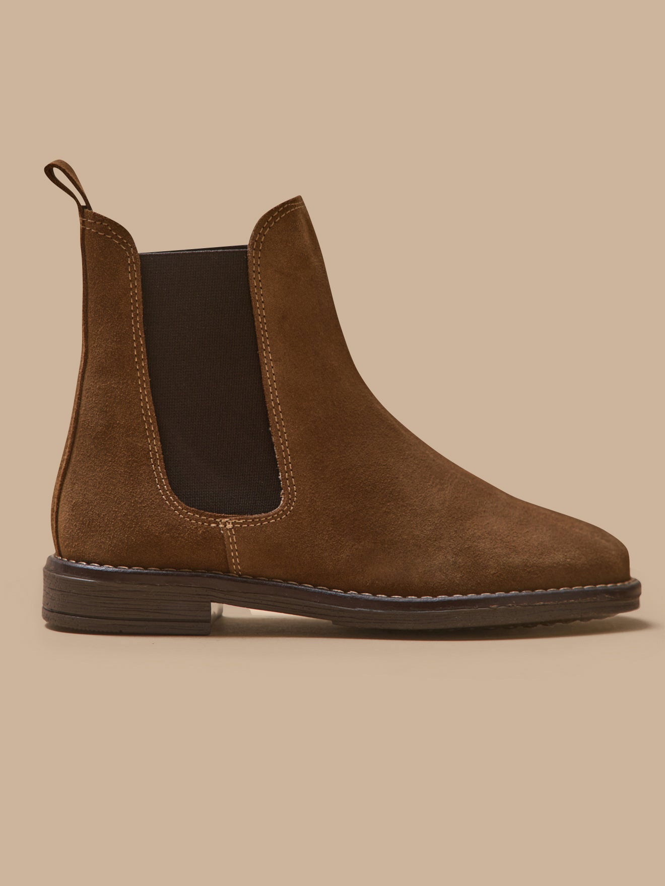 Boots chelsea cuir suédé fille