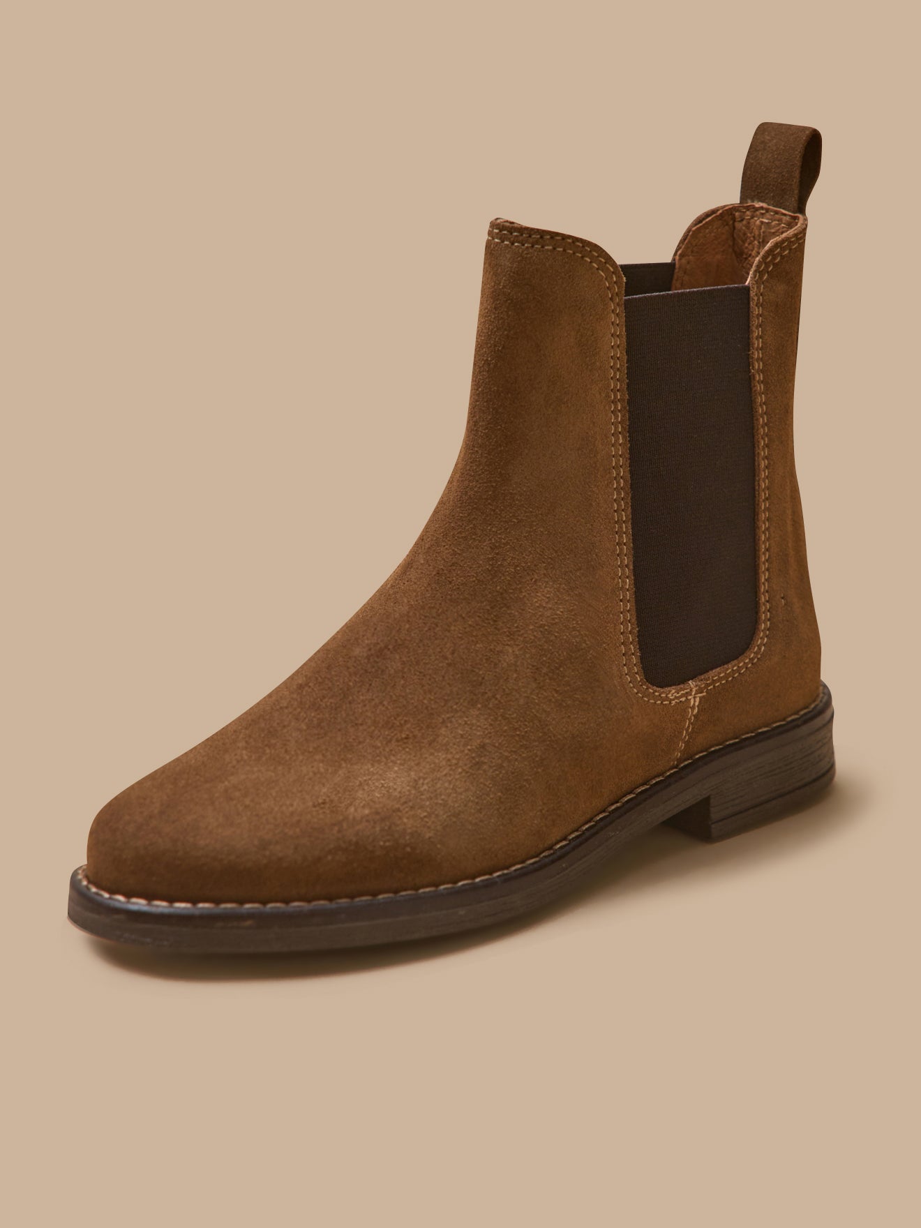 Boots chelsea cuir suédé fille