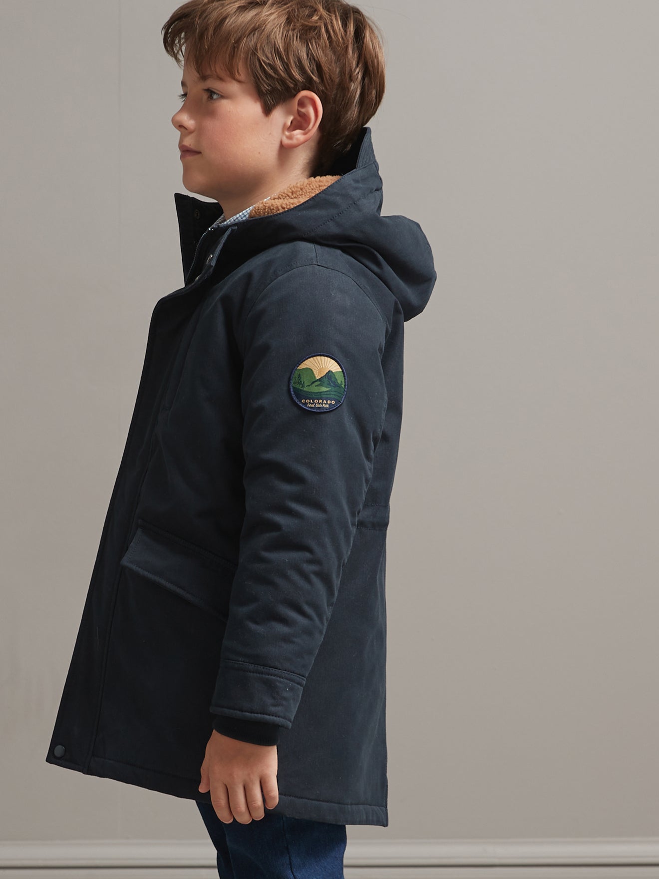 Parka Garçon doublée sherpa