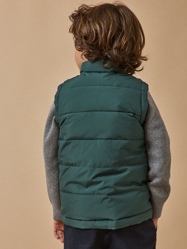 VERTBAUDET Doudoune Sans Manches Réversible Bébé Corail 4A (104CM) - Modèle 2 En 1 Chaud Et Tendance