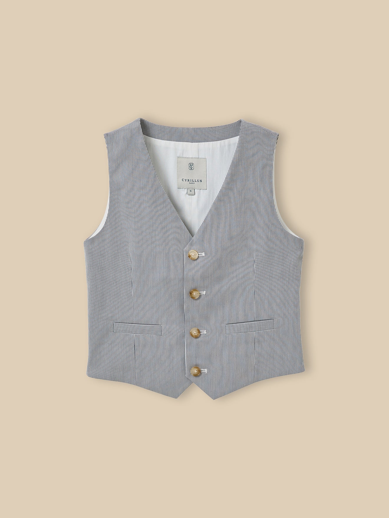 Gilet de costume rayé Garçon – Collection Fêtes et Mariages