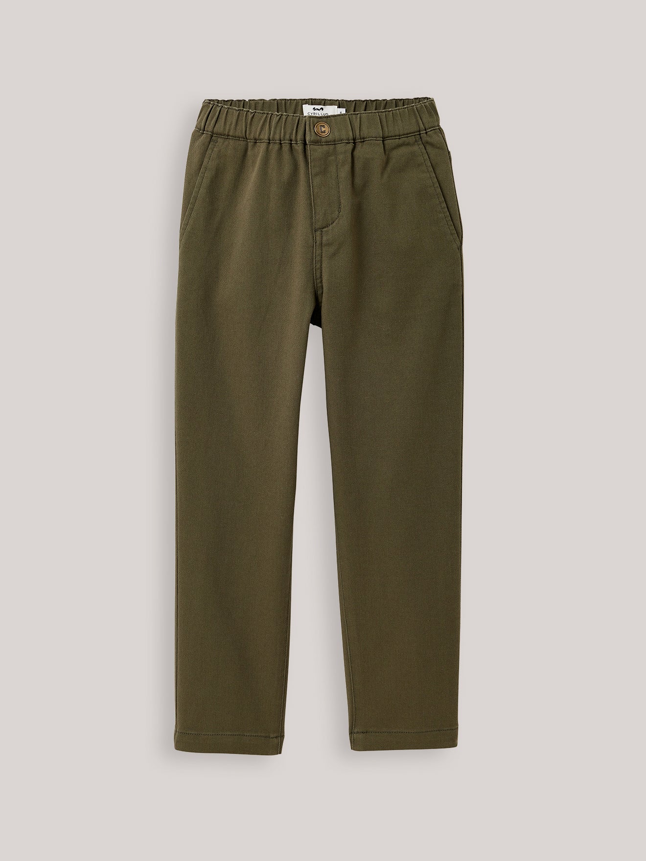 Pantalon relaxed fit en twill Garçon