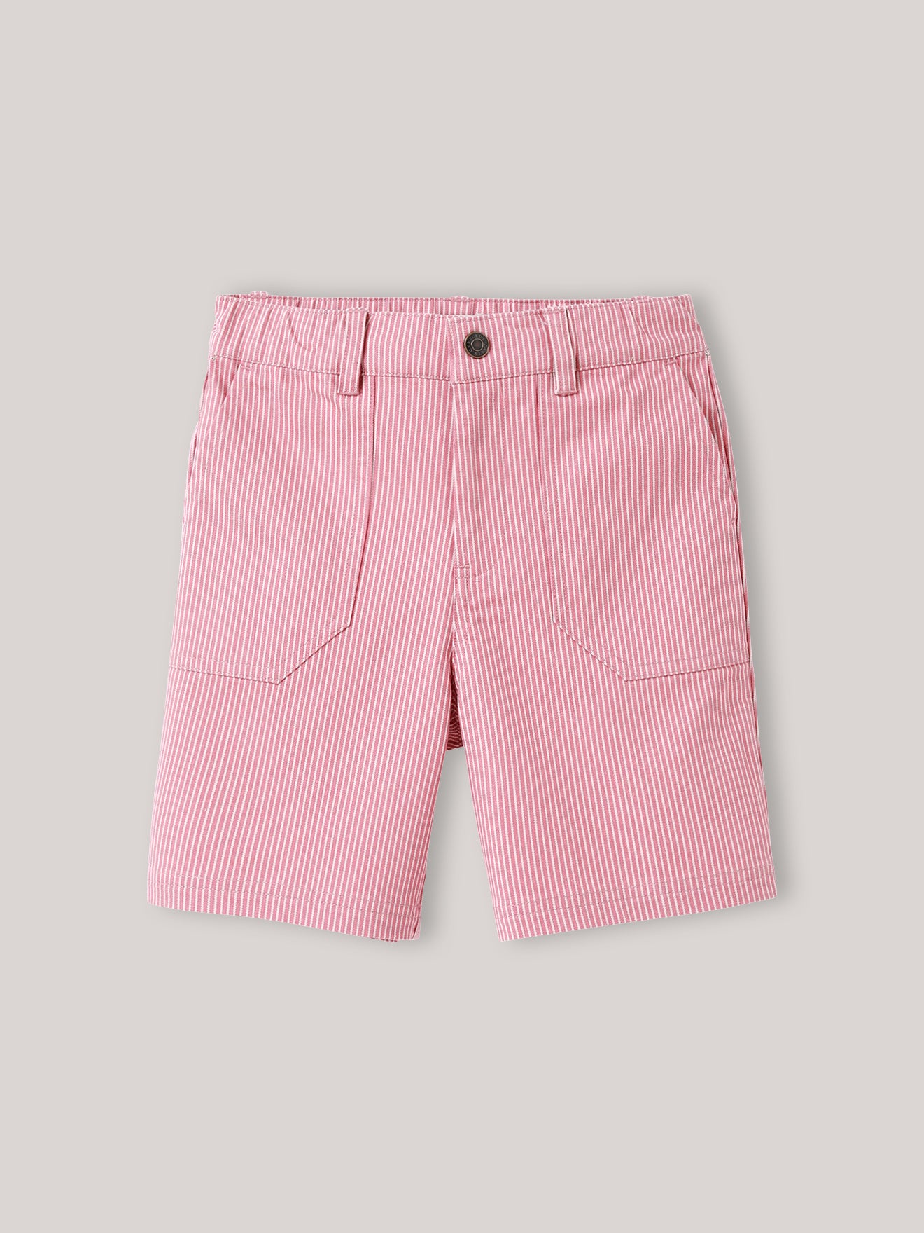 Mango - Short habillé en coton à rayures fines - Gris Mango - Short habillé en coton à rayures fines - Gris