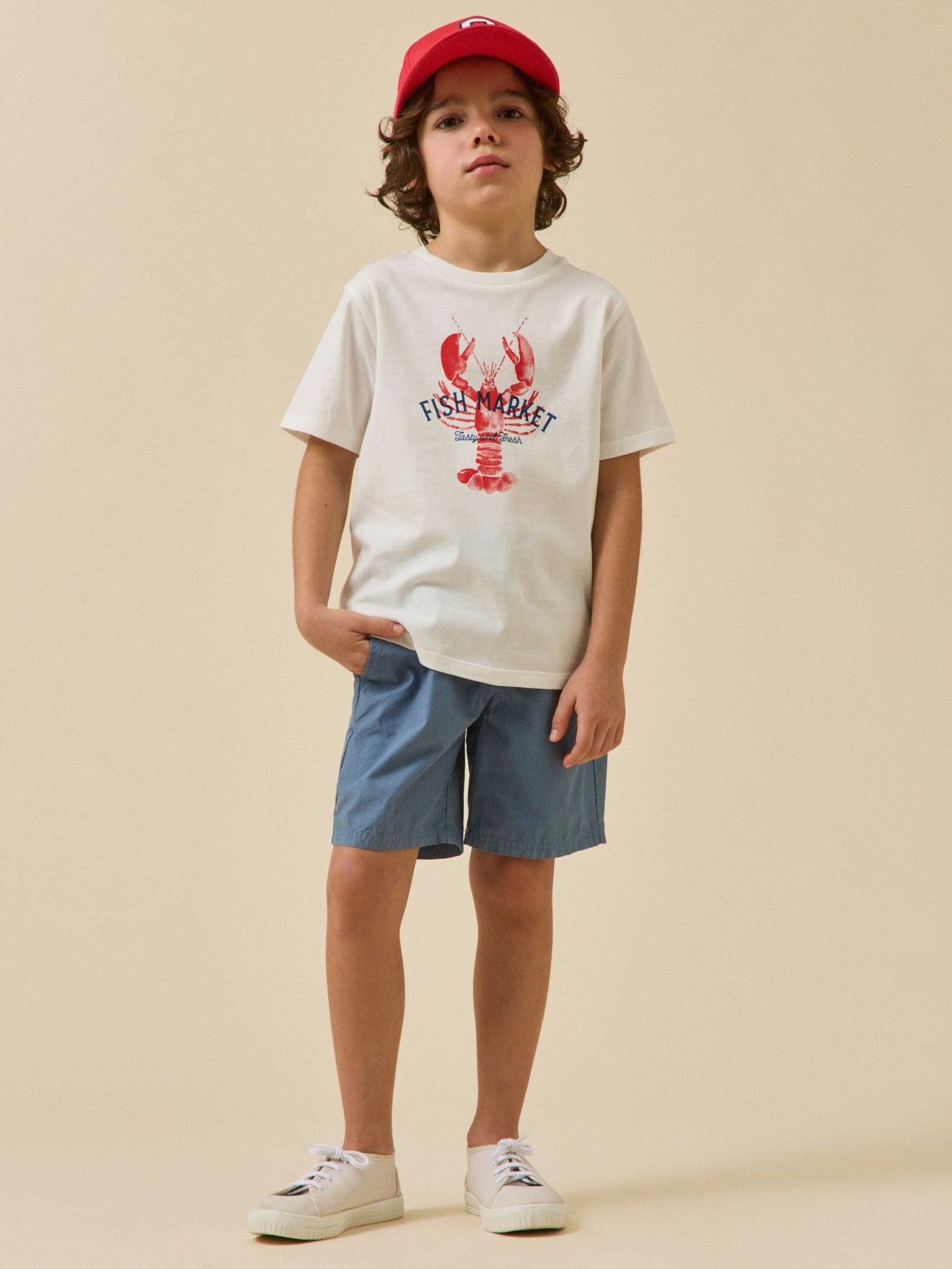 Bermuda rayé Garçon