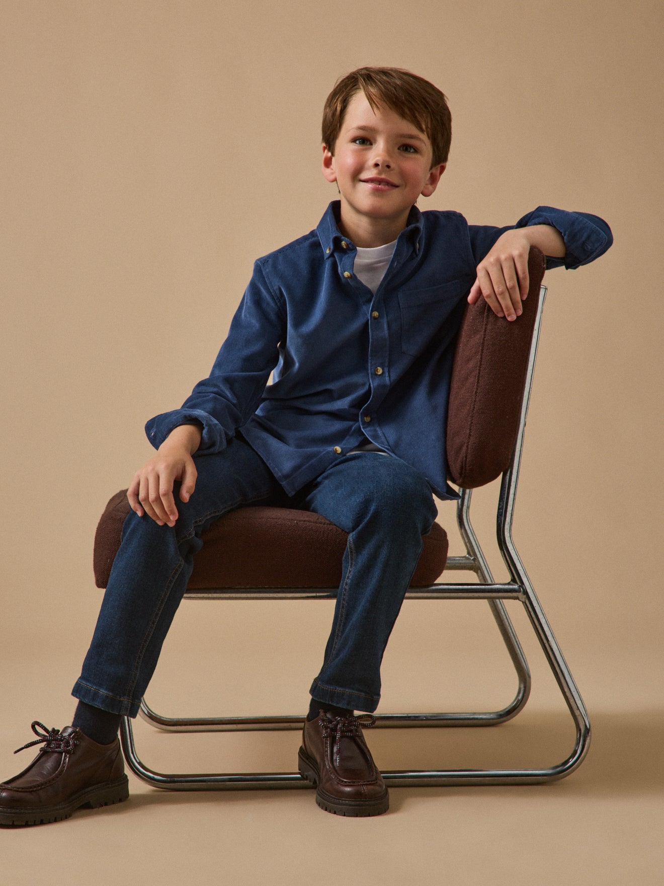Chemise en velours Garçon