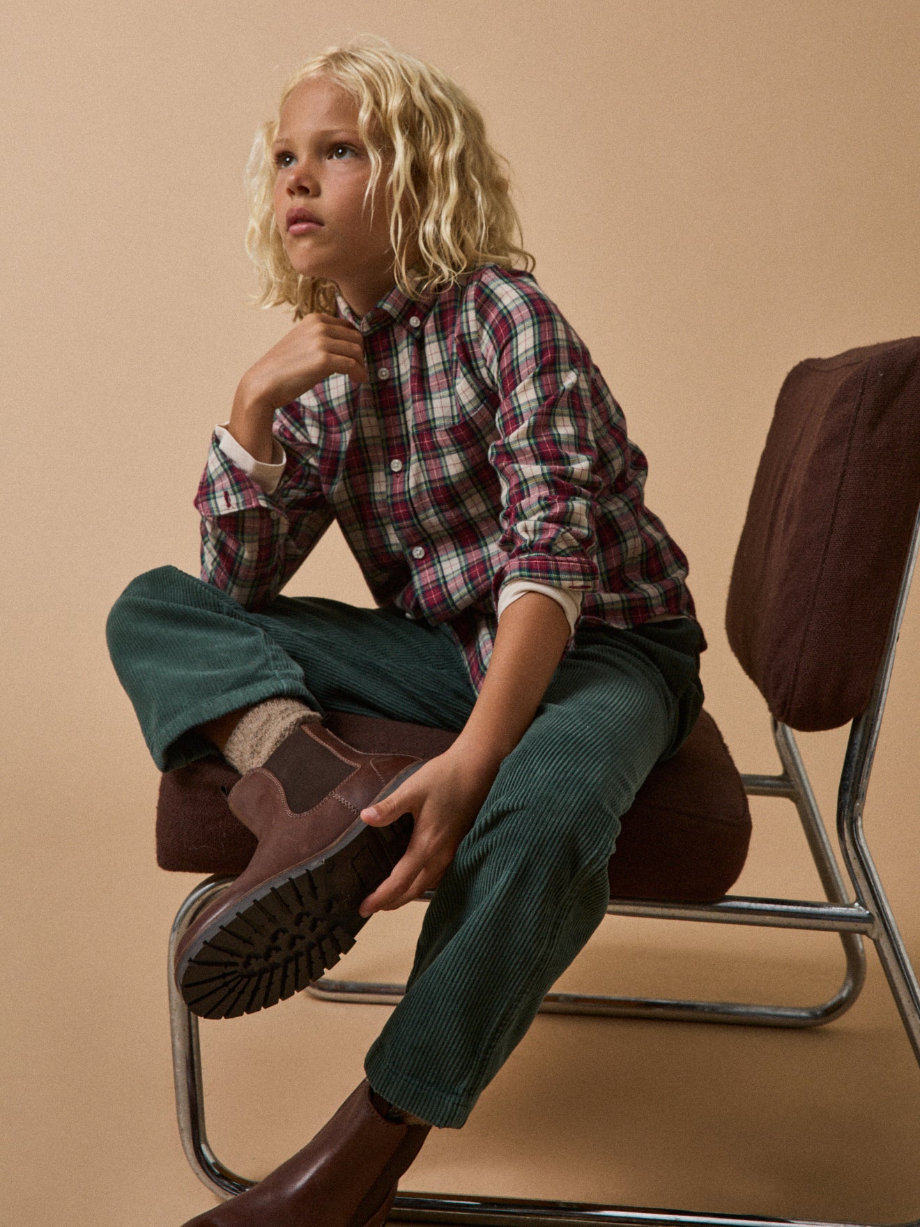 Chemise flanelisée garçon