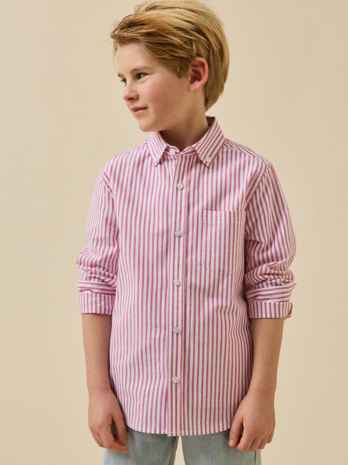 Chemise rayée oxford Garçon