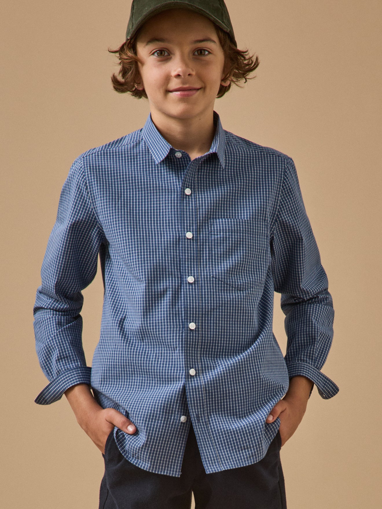 Chemise à carreaux Garçon