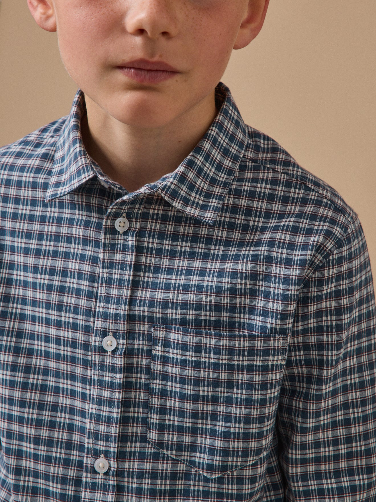 Chemise à carreaux Garçon