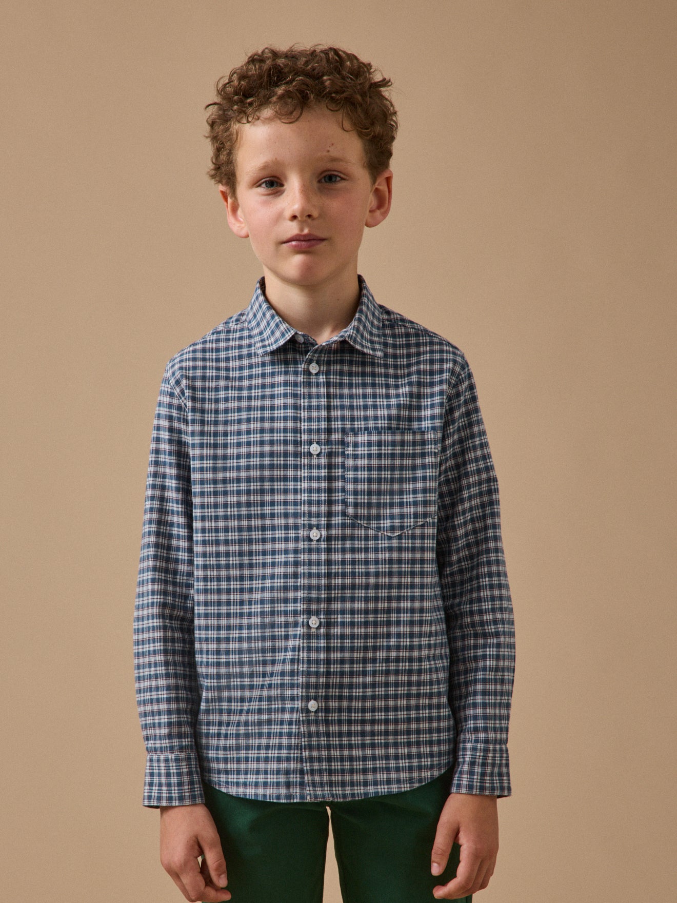 Chemise à carreaux Garçon