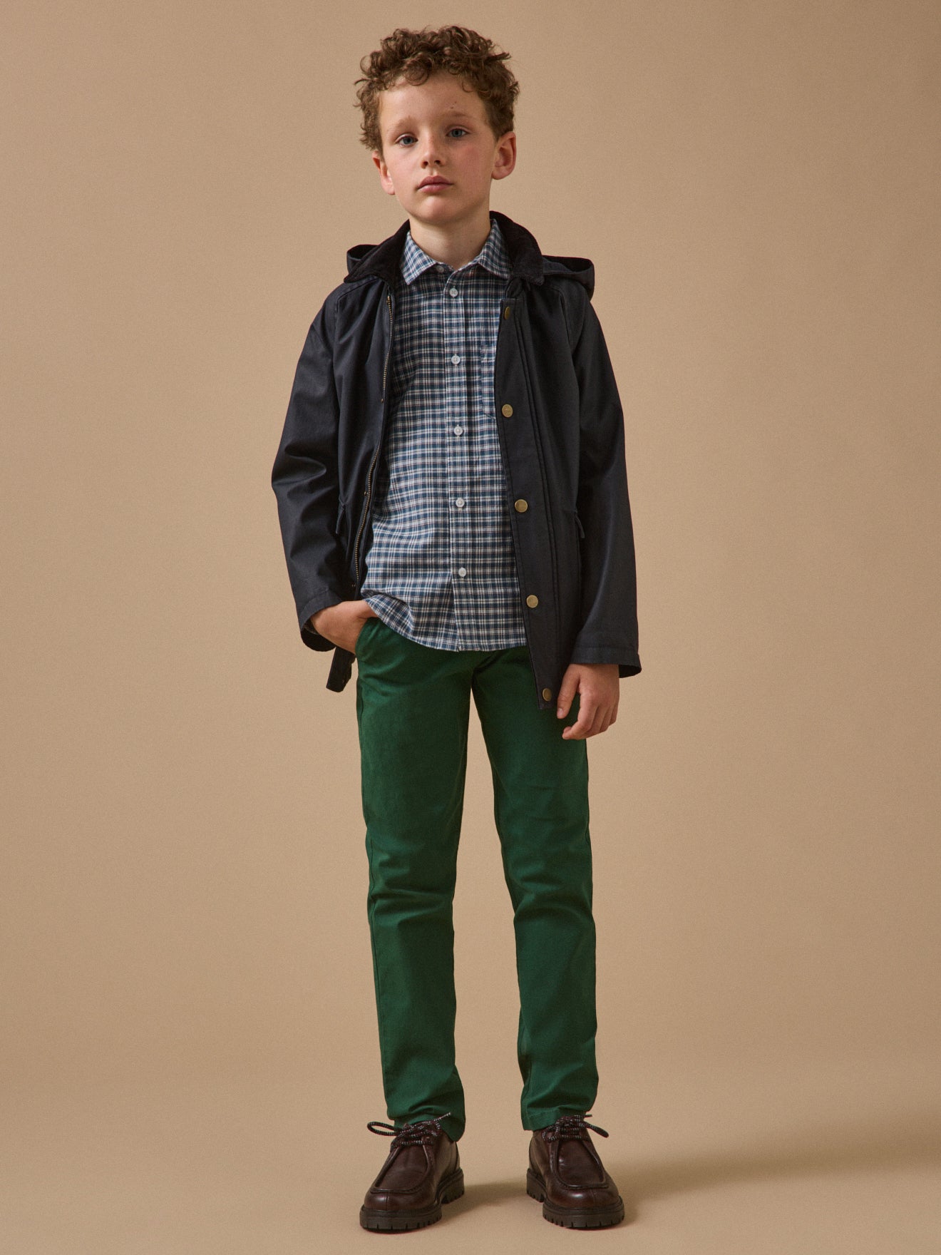 Chemise à carreaux Garçon