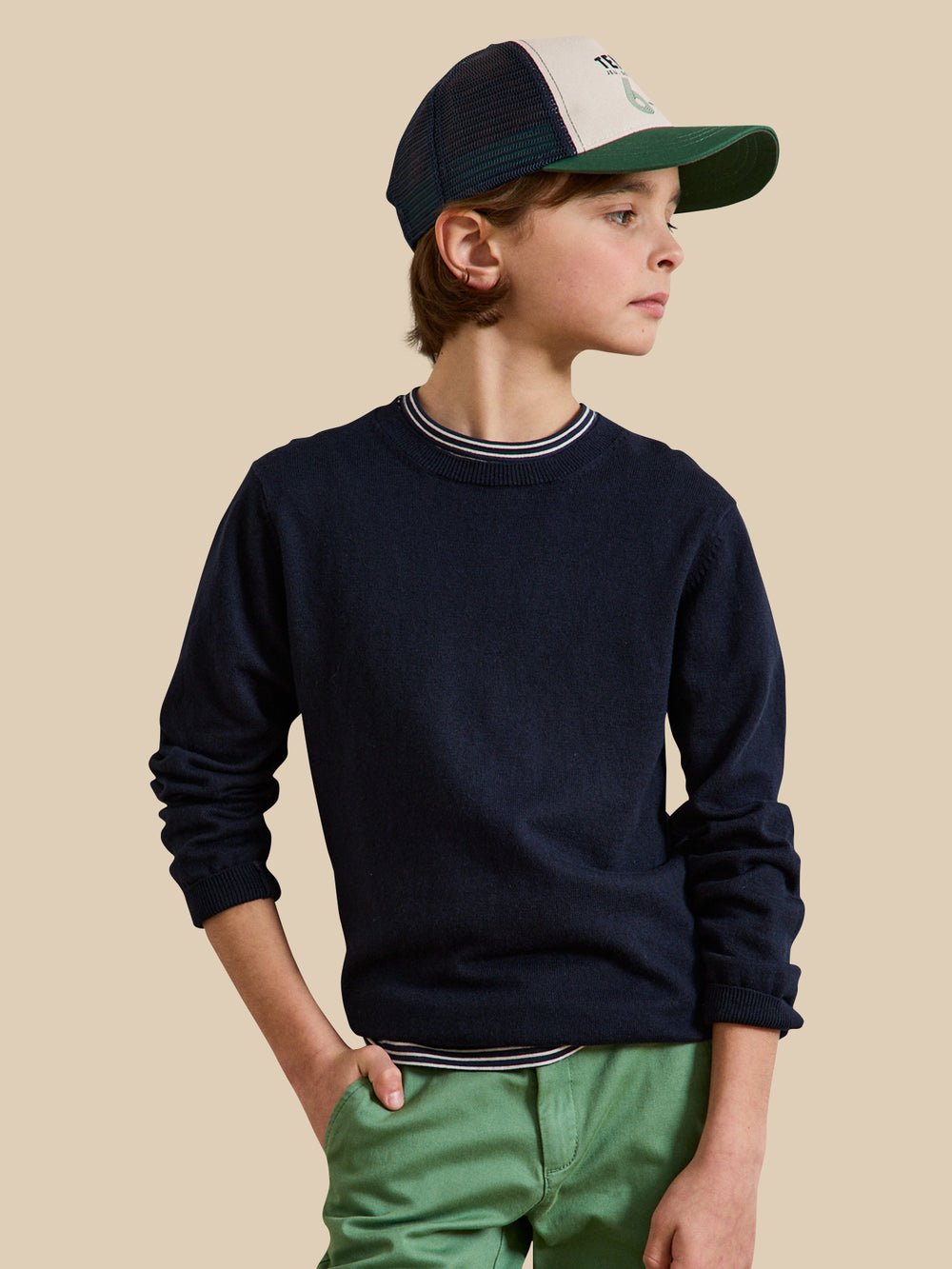 Haut Col Rond NEXT Pour Garçon 5-6 Ans - Multicolore, Neuf Avec étiquettes
