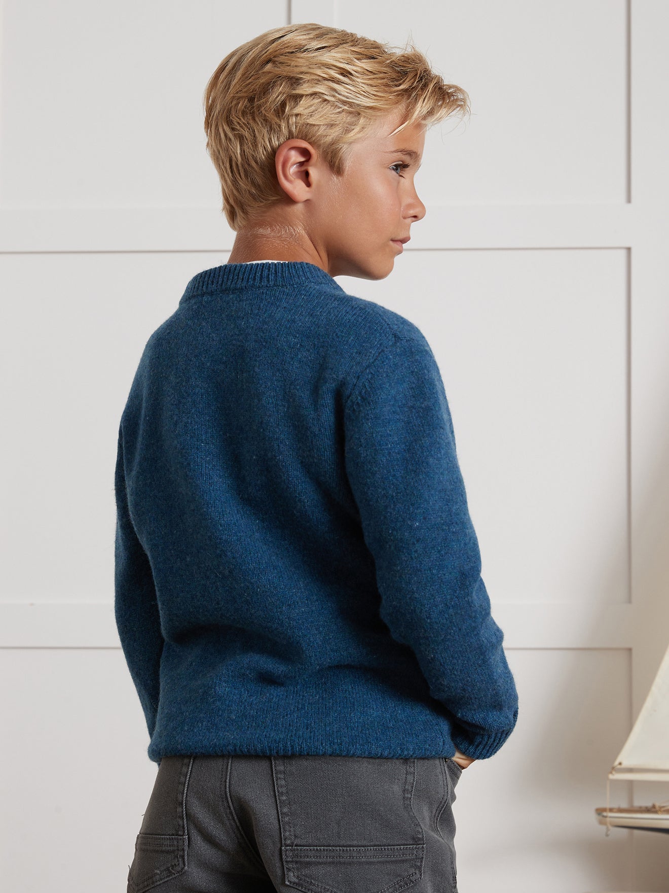 Pull Garçon en laine merinos