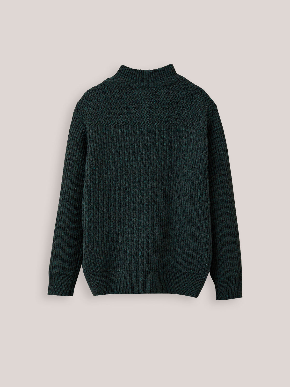 Pull col montant garçon laine d'agneau