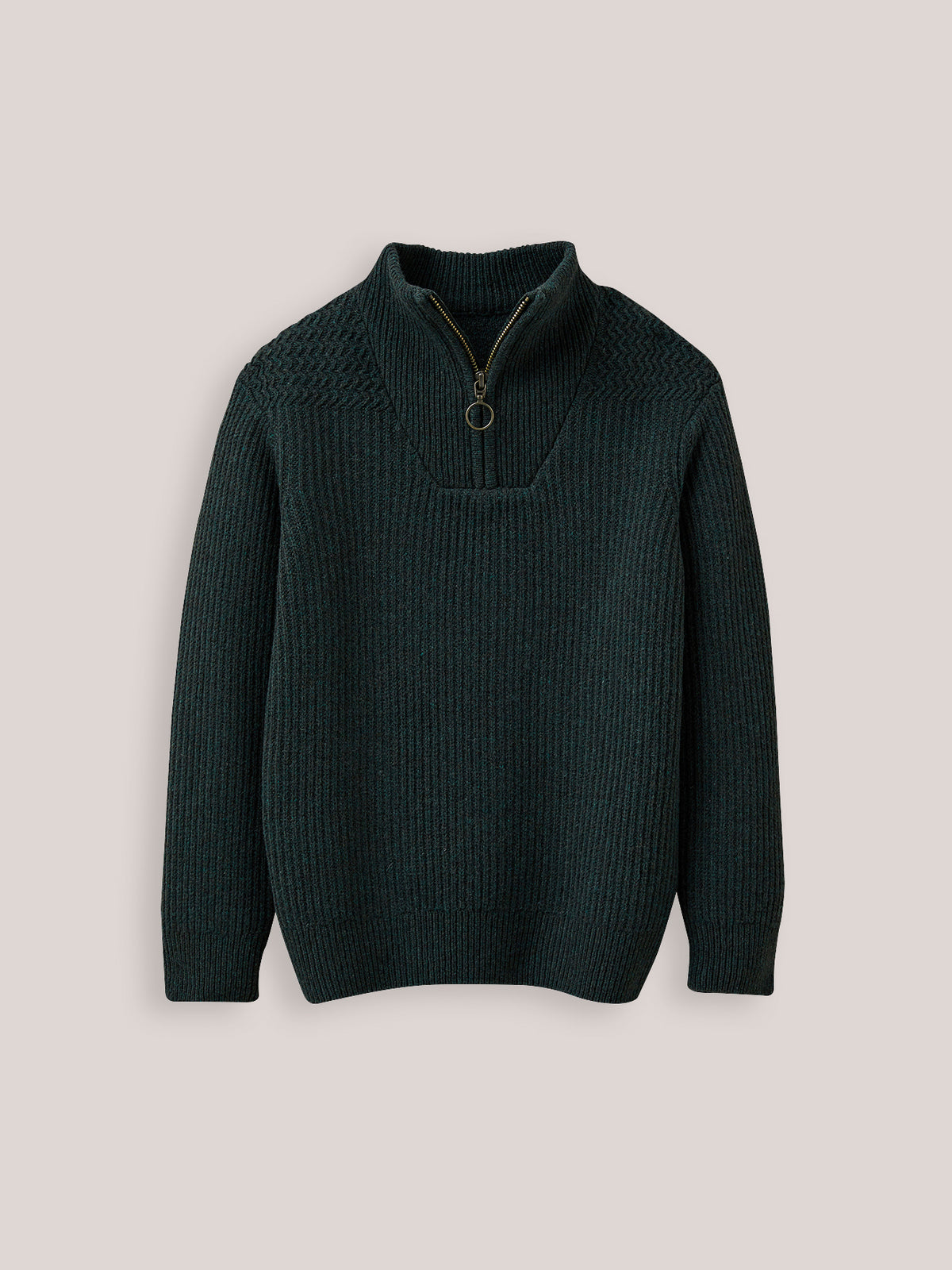 Pull col montant garçon laine d'agneau