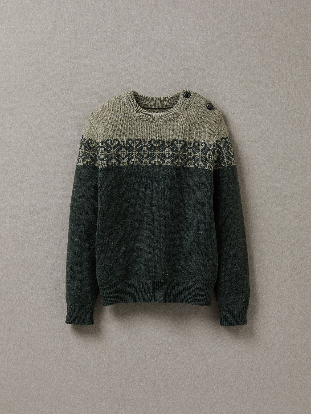 Pull jacquard Garçon en Lambswool