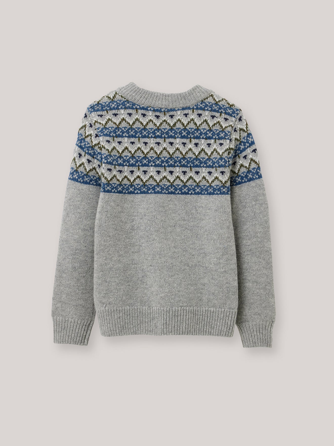 Pull jacquard lambswool Garçon