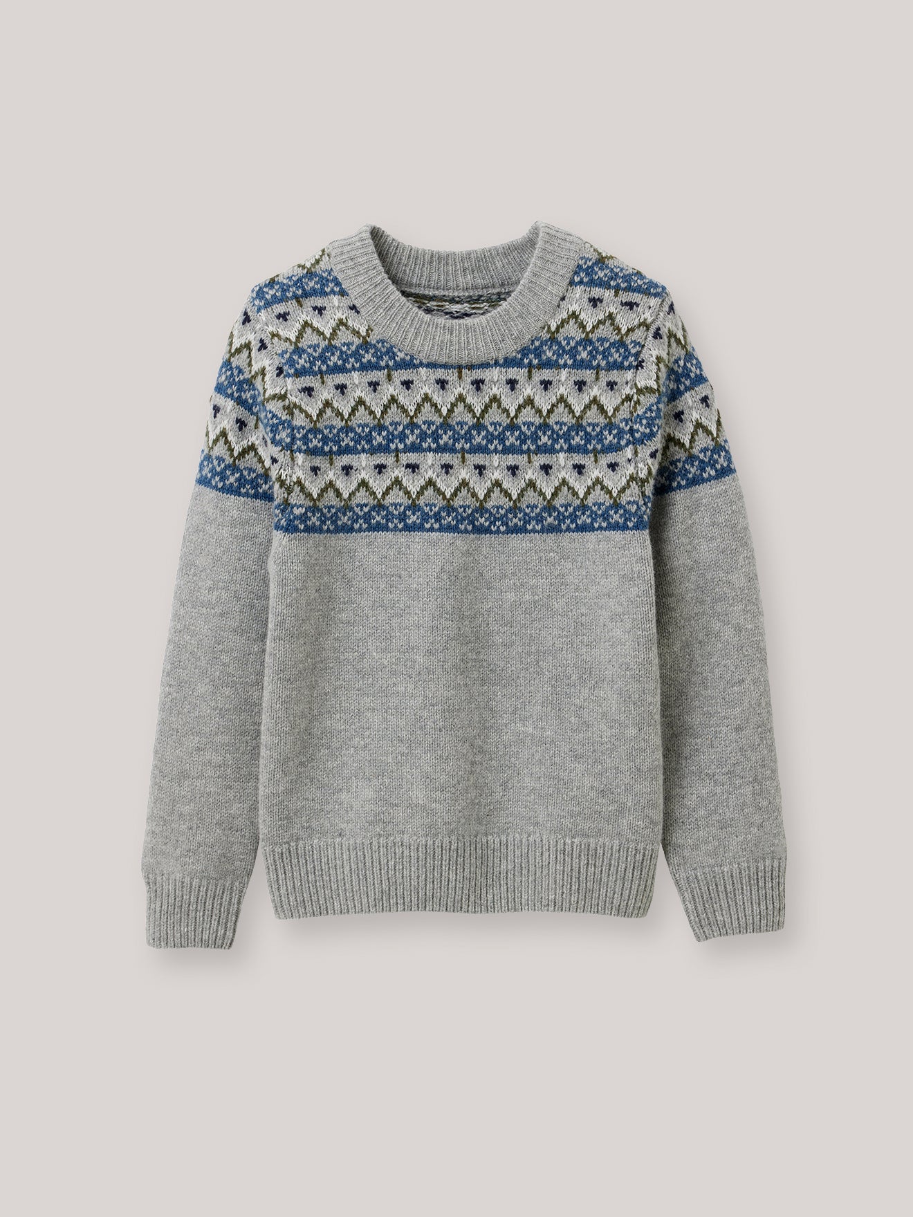 Pull jacquard lambswool Garçon