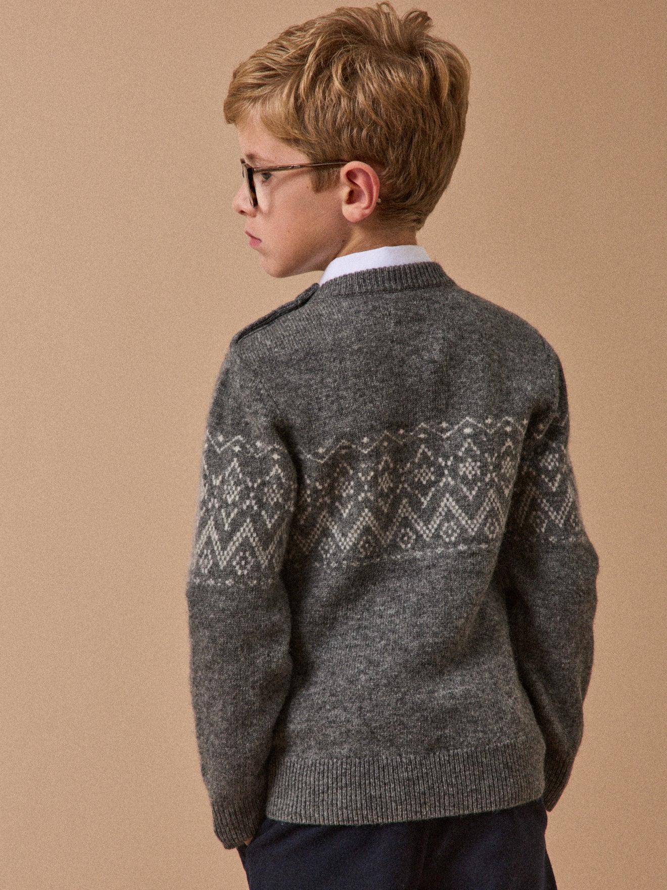 Pull jacquard Garçon