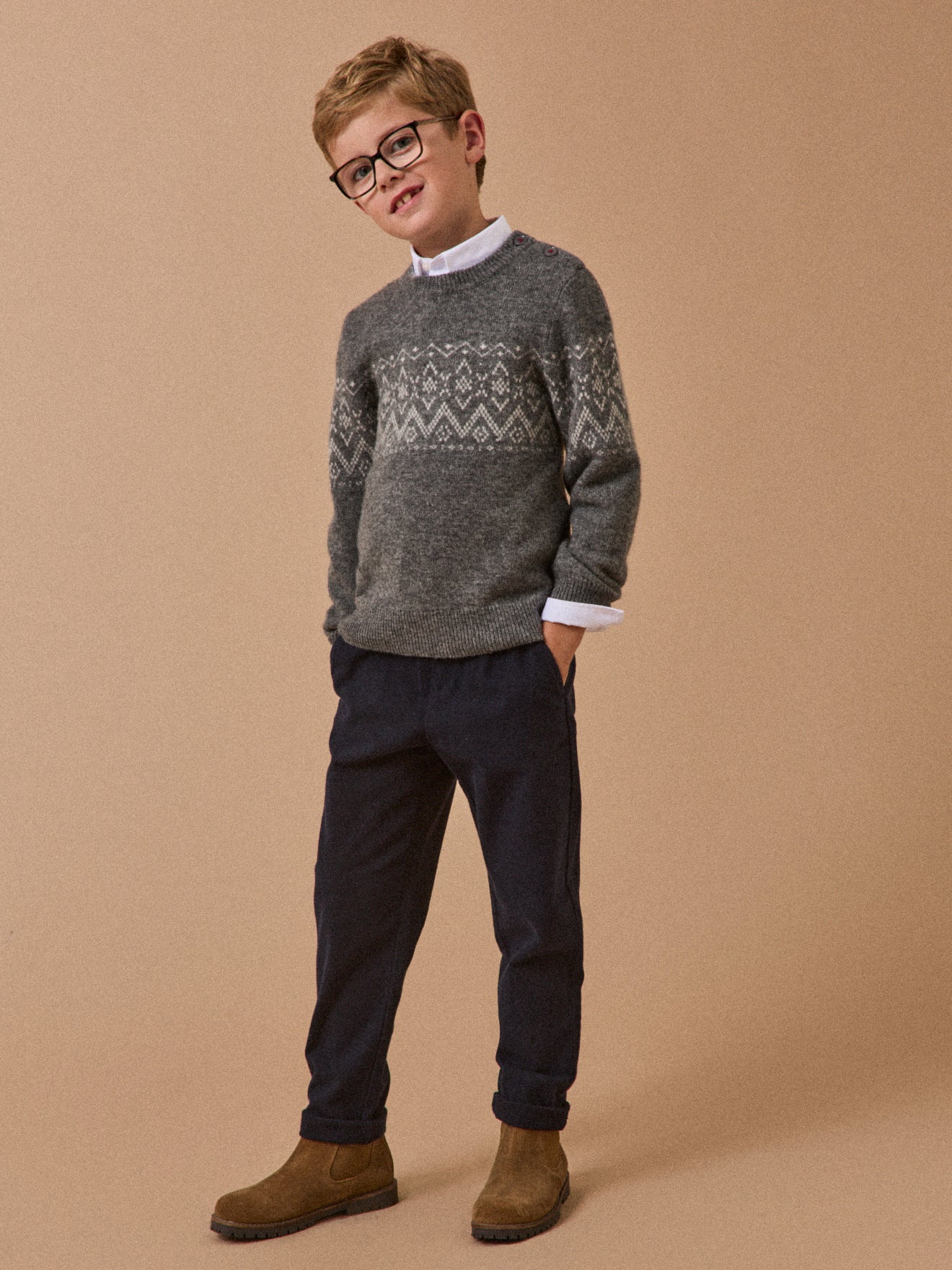 Pull jacquard Garçon