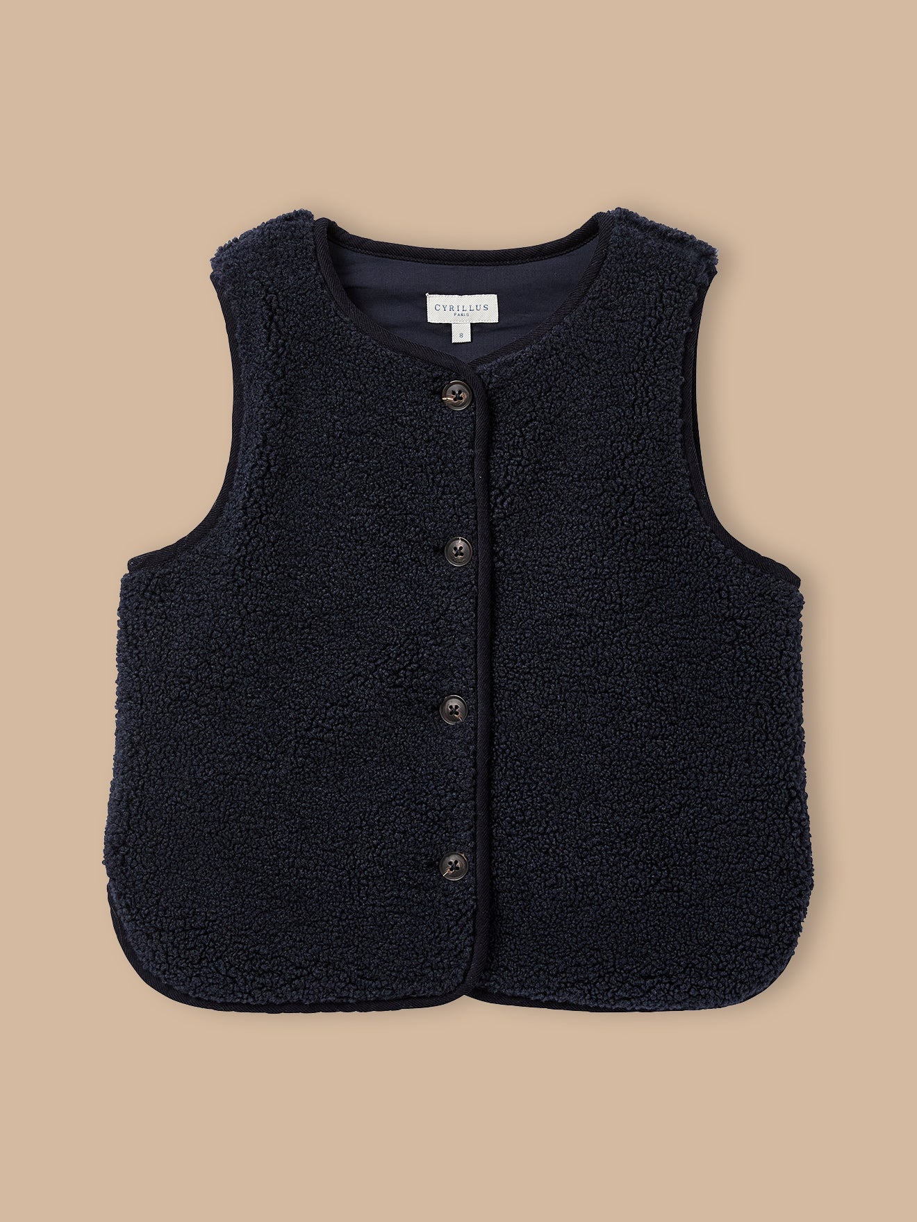 Veste sans manches en sherpa Garçon