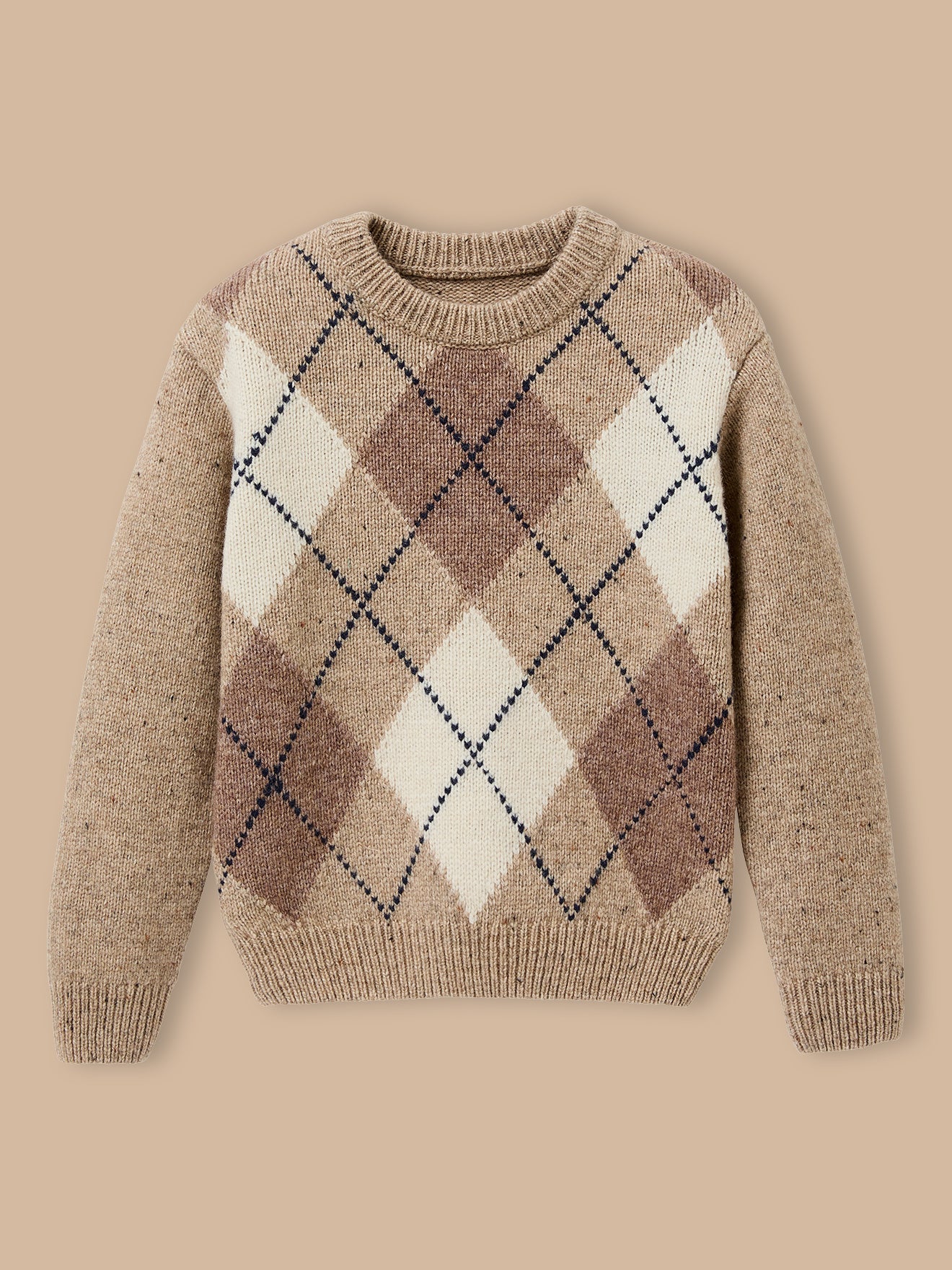 Pull jacquard avec laine Garçon