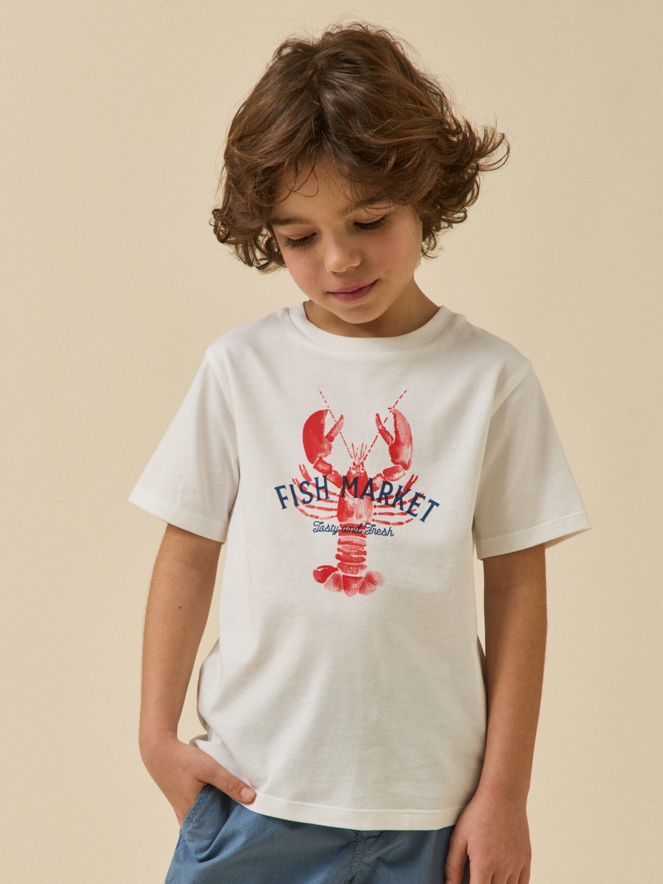 T-shirt Homard garçon - Coton biologique