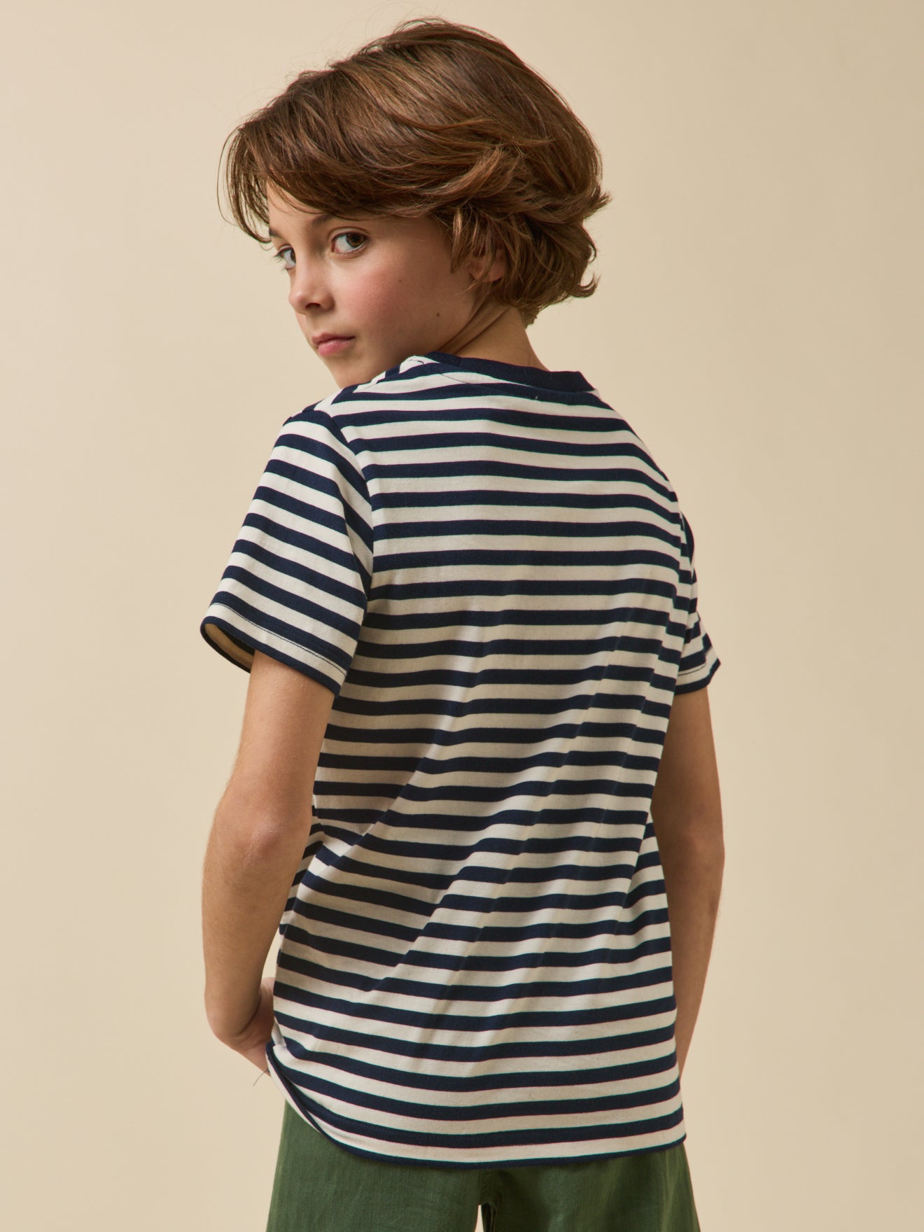 T-shirt rayé garçon - Coton biologique
