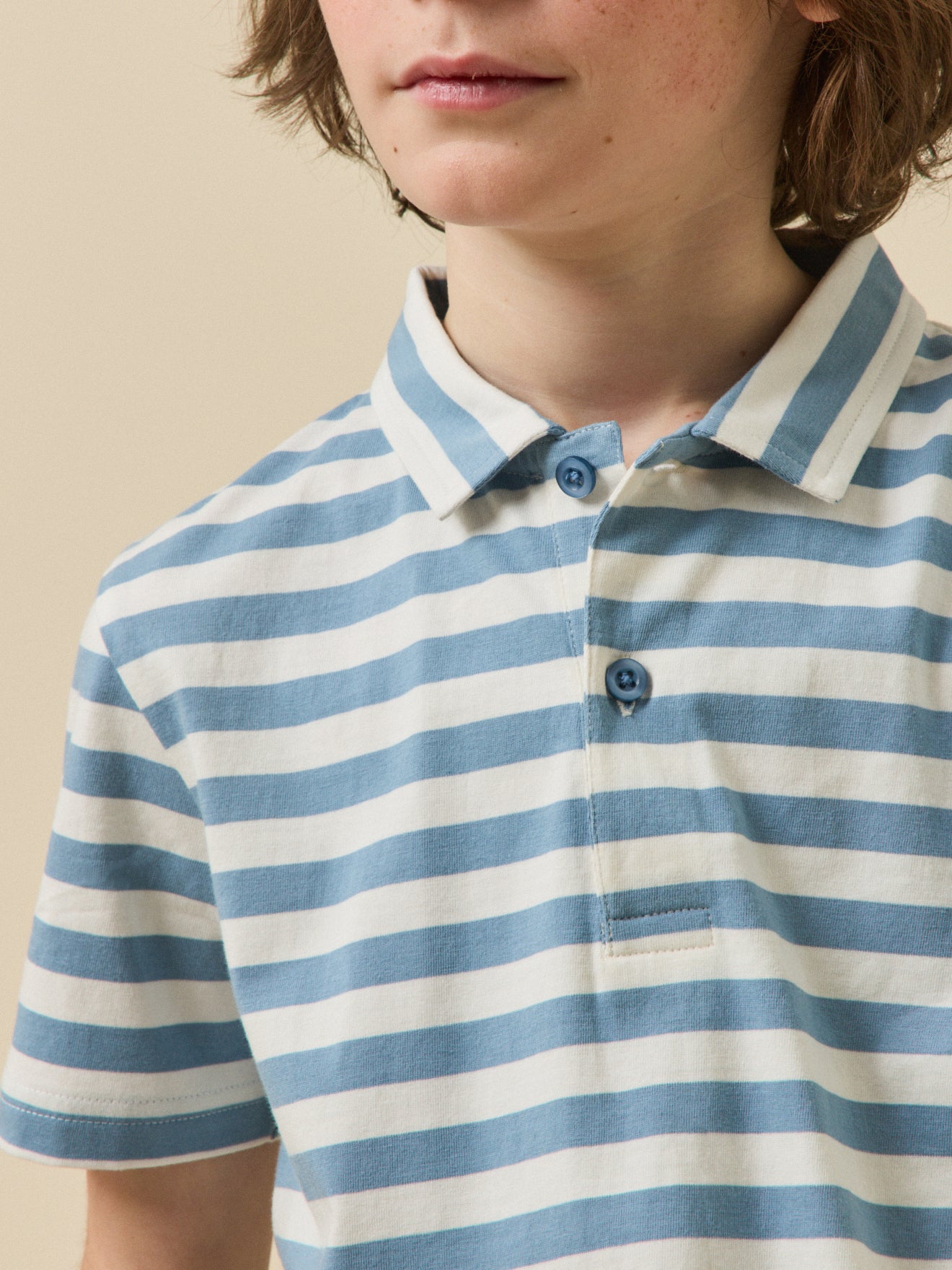 Polo rayé Garçon - Coton biologique