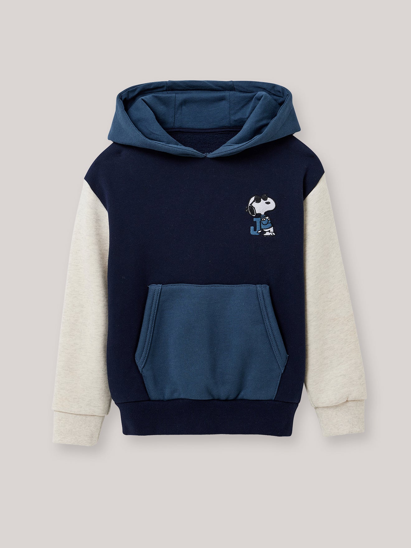 Sweat à capuche colorblock Enfant Cyrillus x PEANUTS(TM) Collection Snoopy