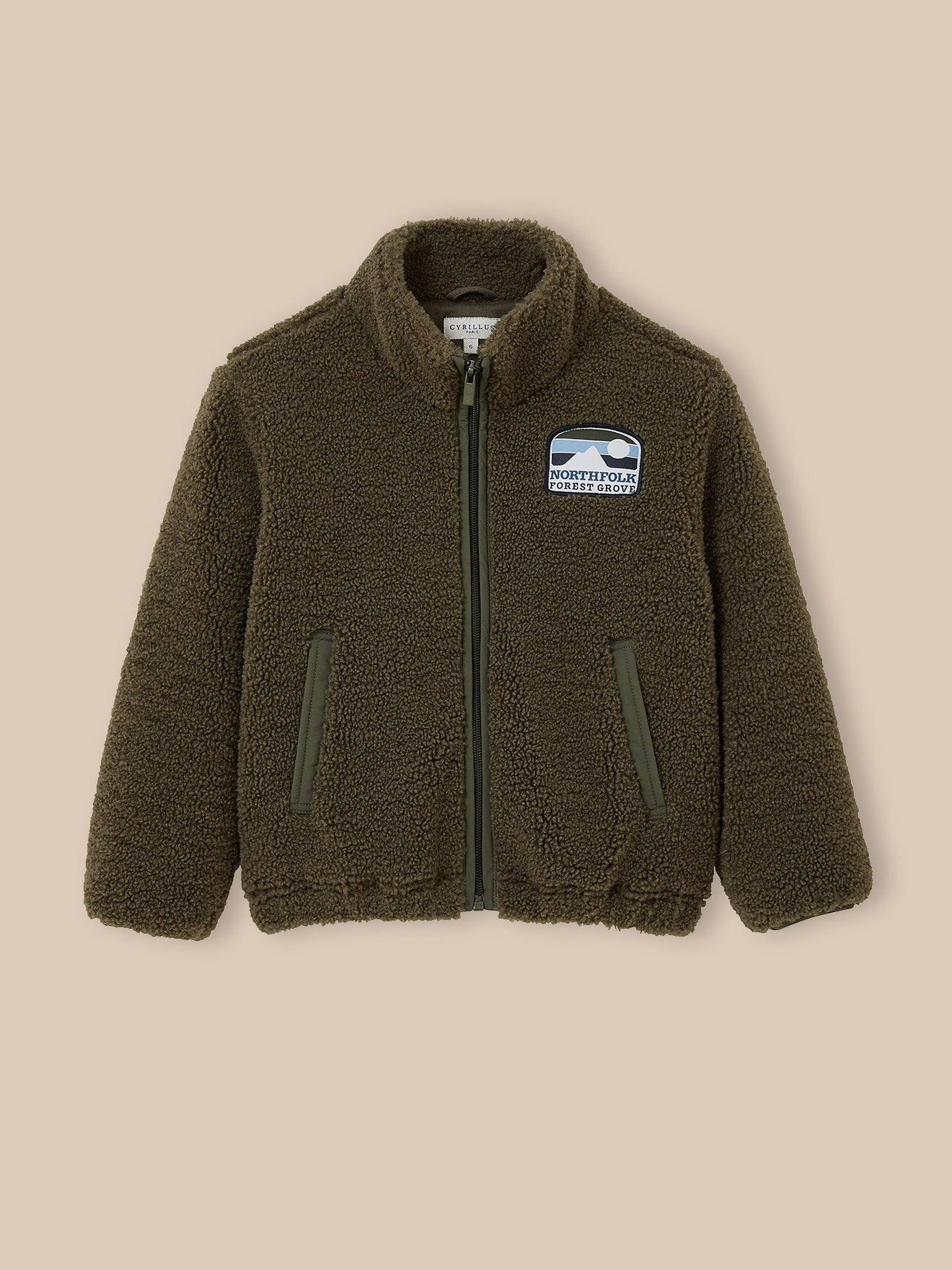 Cardigan zippé en sherpa Garçon