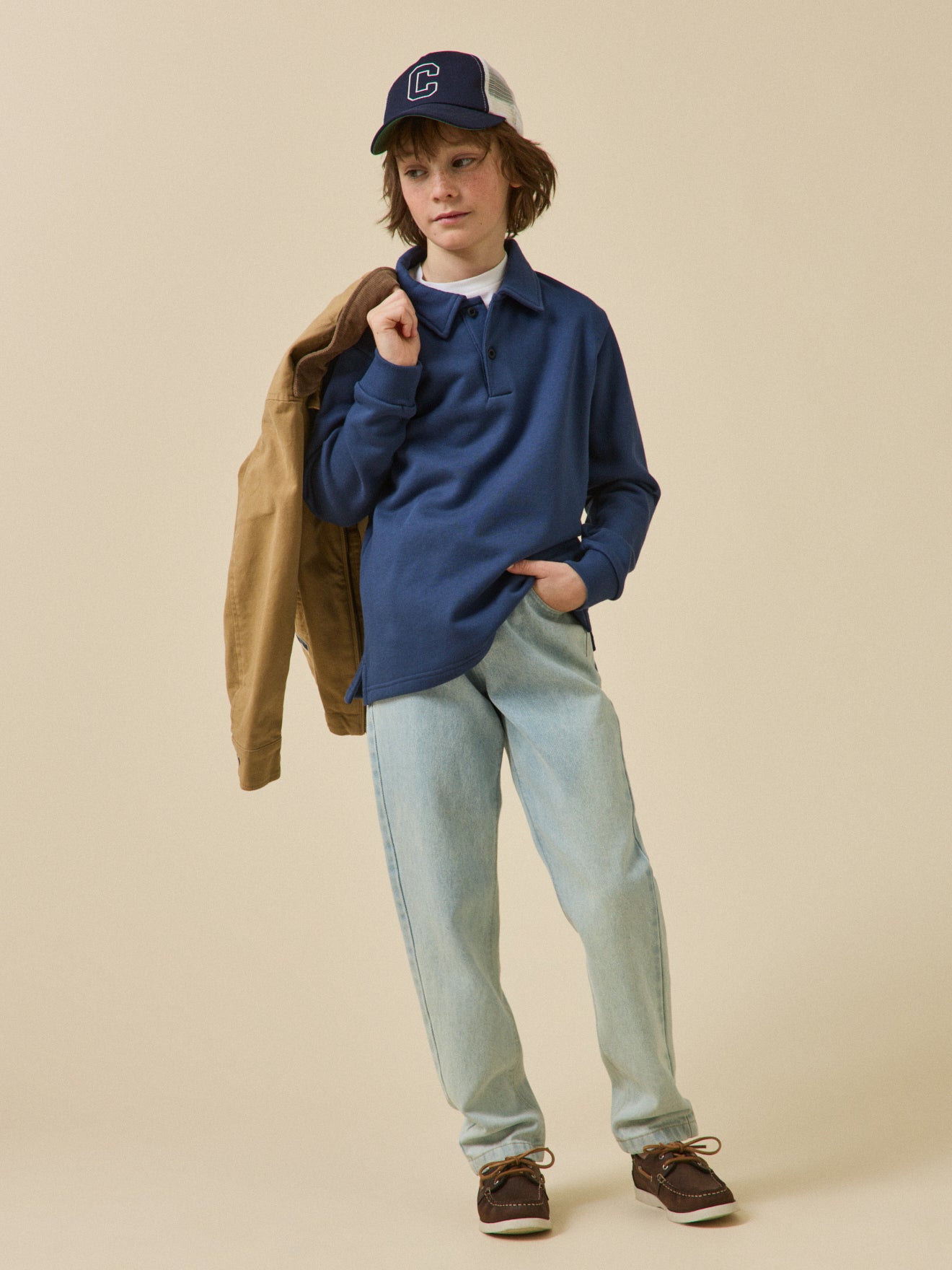Sweat-polo Garçon - Coton biologique