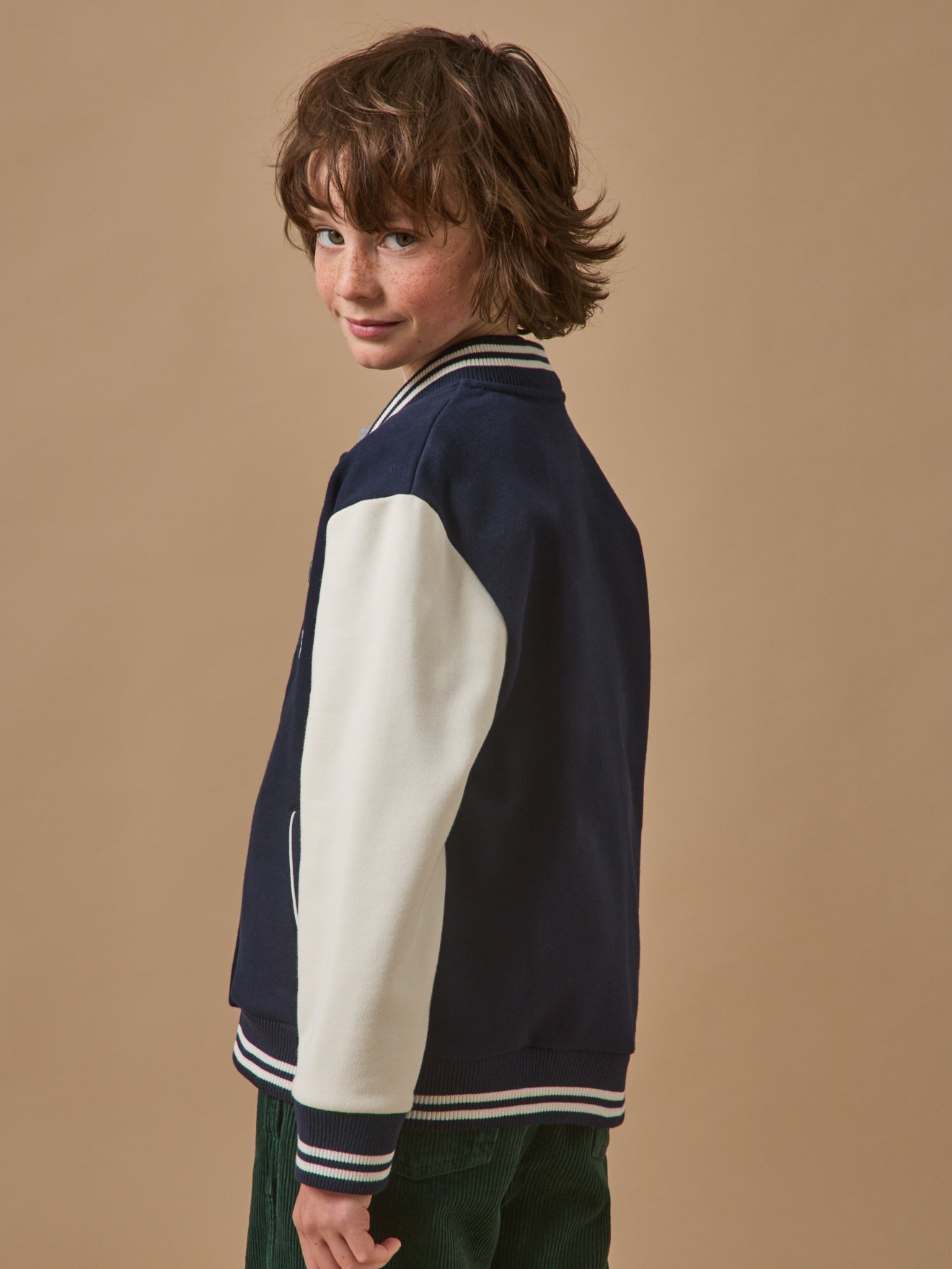 Blouson teddy brodé Garçon