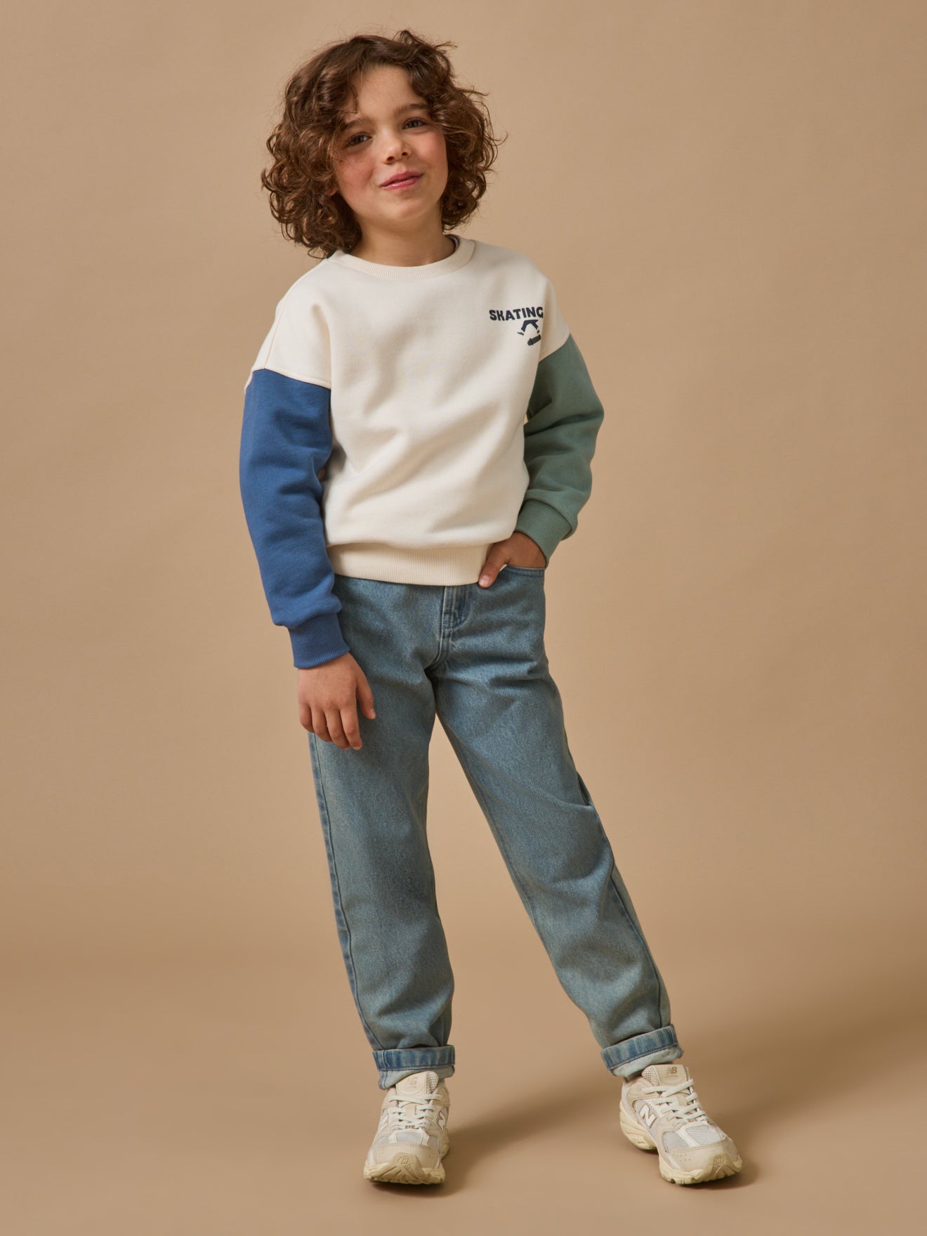 Sweat "colorblock" Garçon