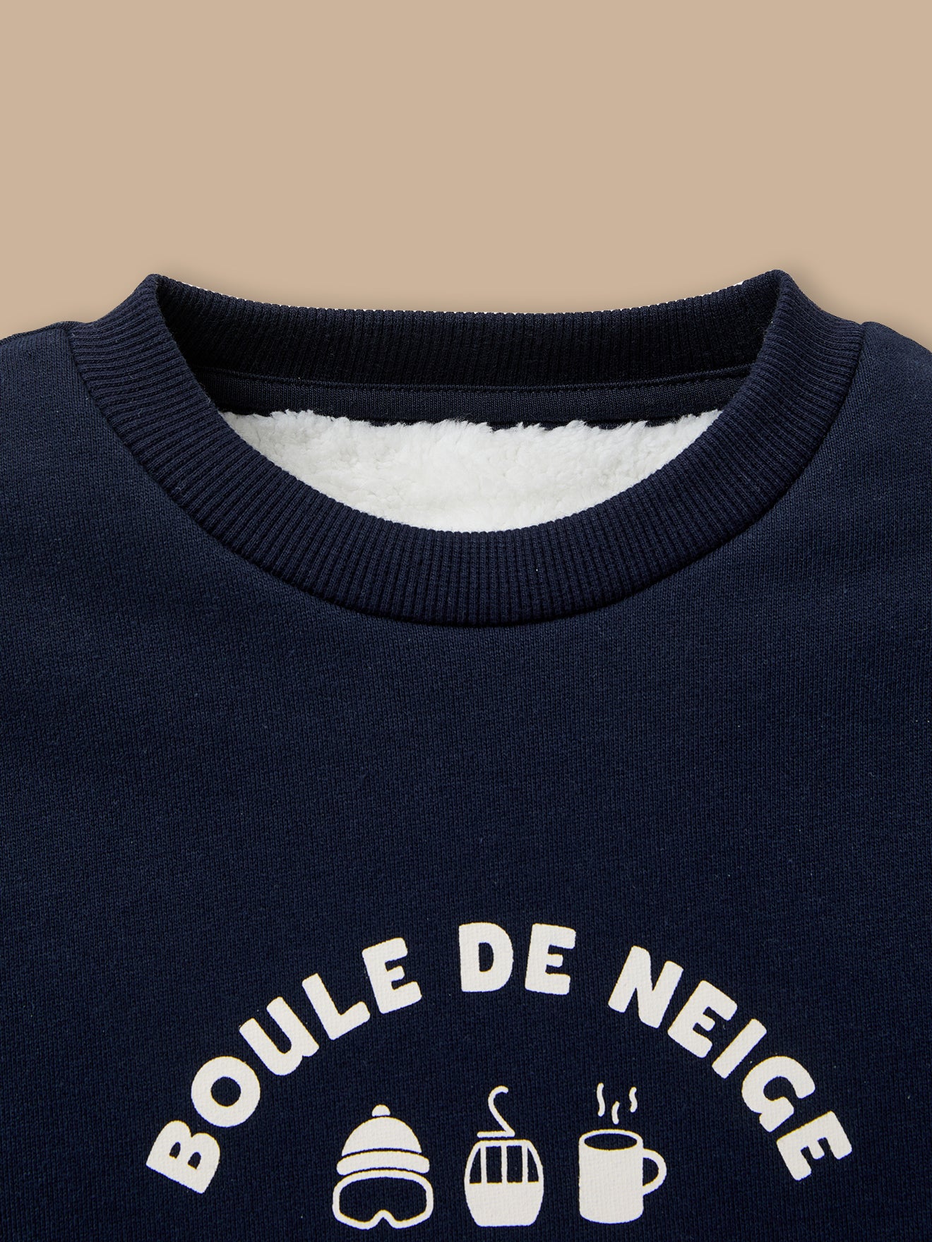 Sweat doublé sherpa Garçon