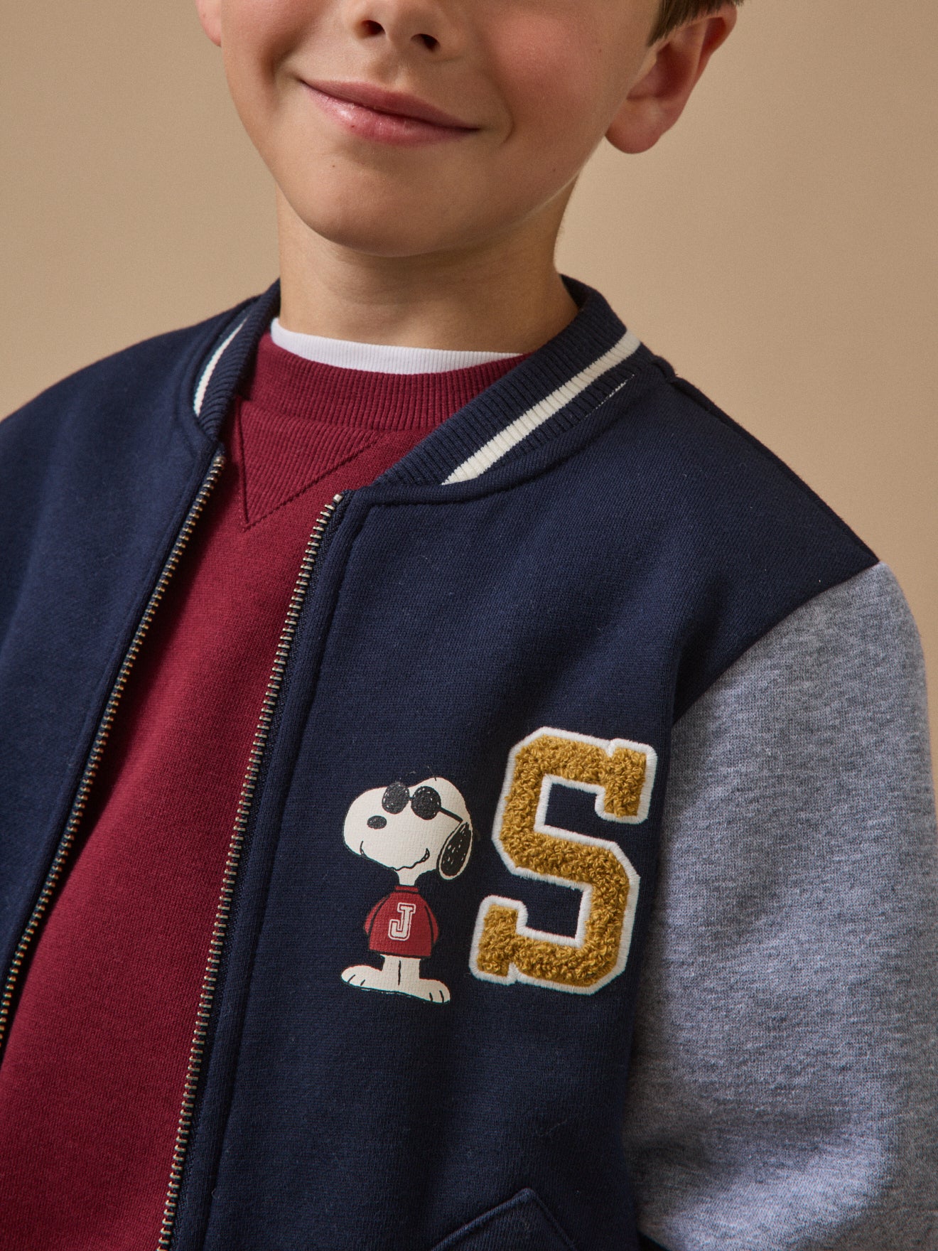 Sweat Teddy Enfant Cyrillus X PEANUTS™- Collection Snoopy