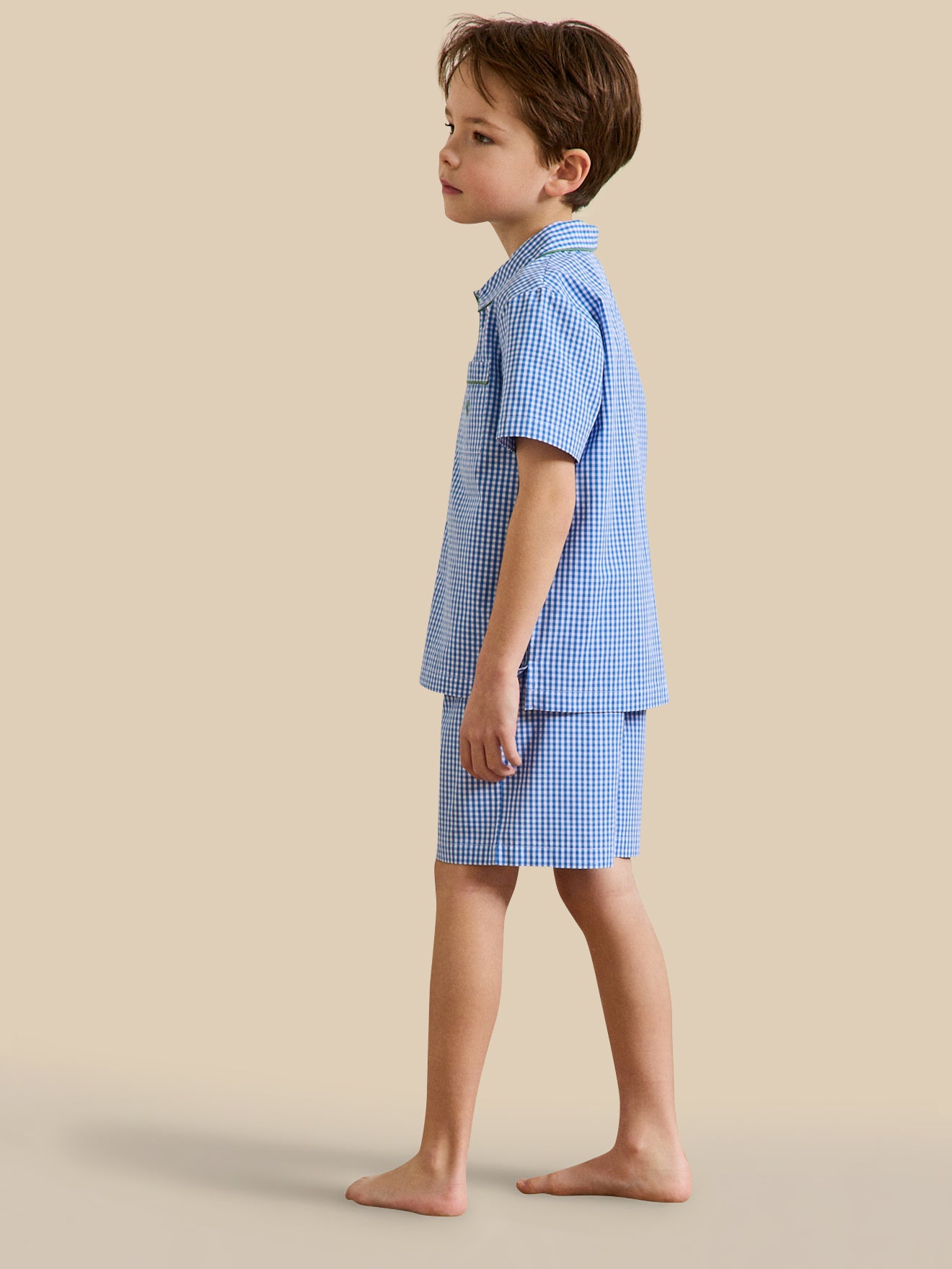 Pyja-short vichy Garçon