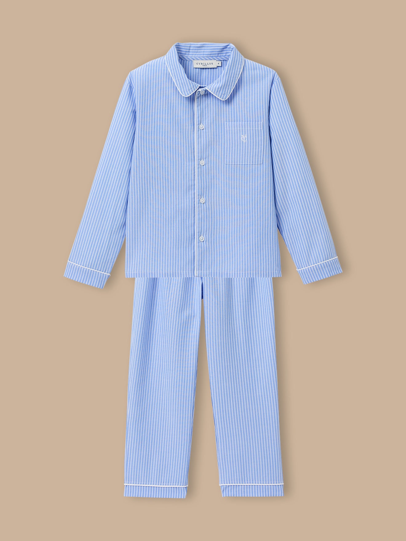 Pyjama grand-père rayé Garçon