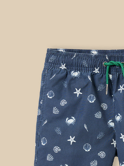 Short de bain "crabes" Garçon